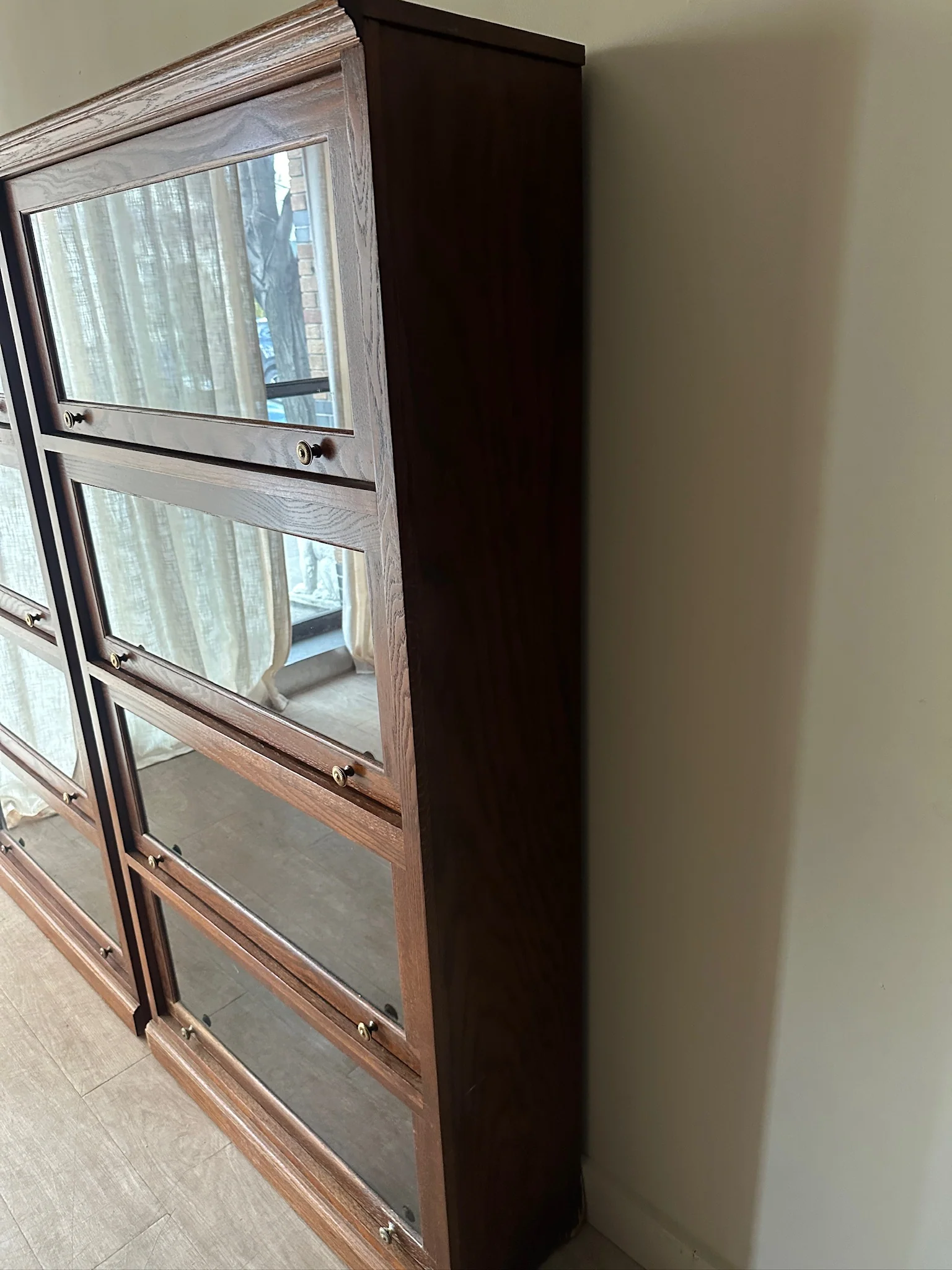 2 oak barrister cases. Sold individually. - Image 3