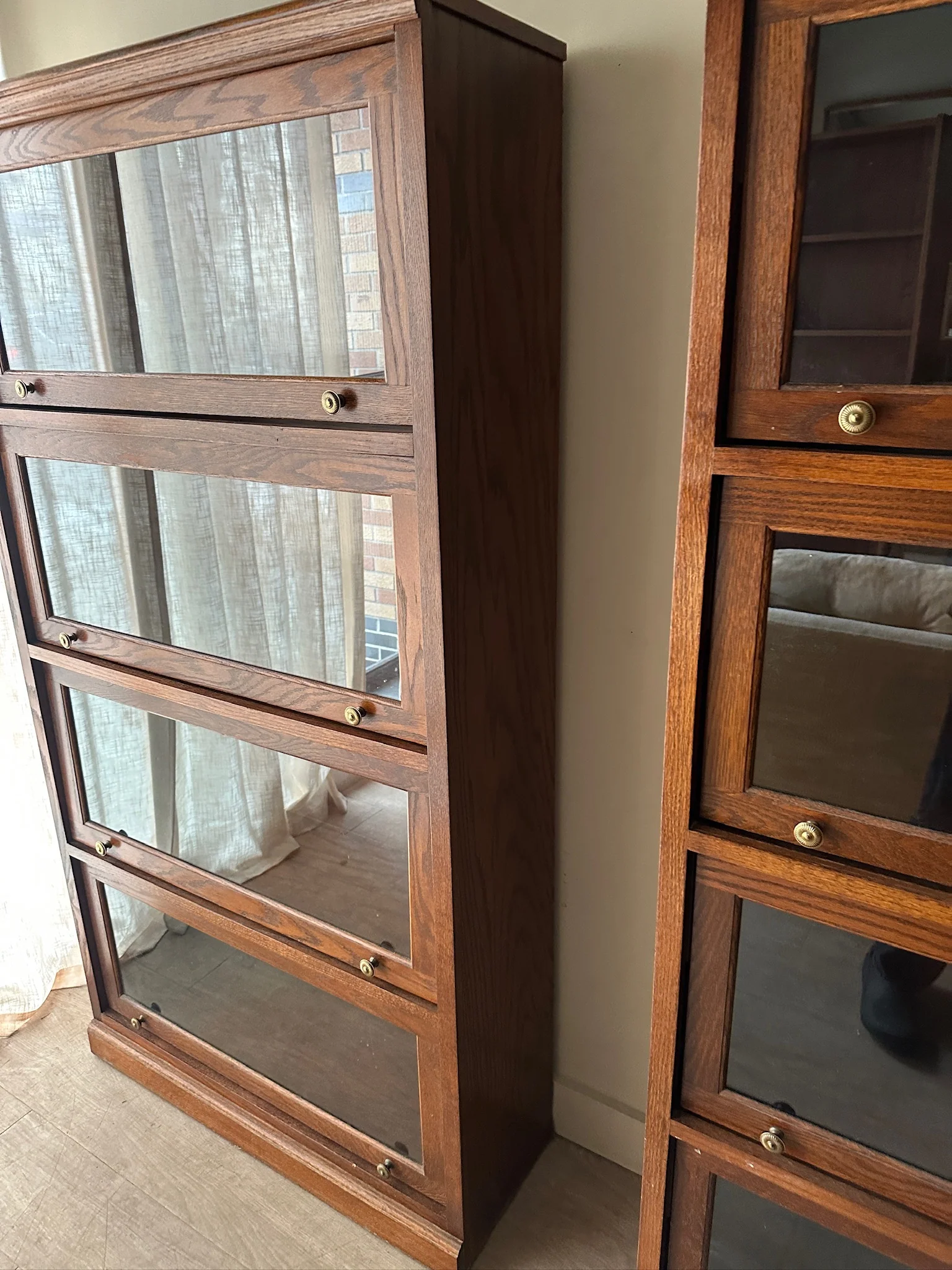 2 oak barrister cases. Sold individually. - Image 6