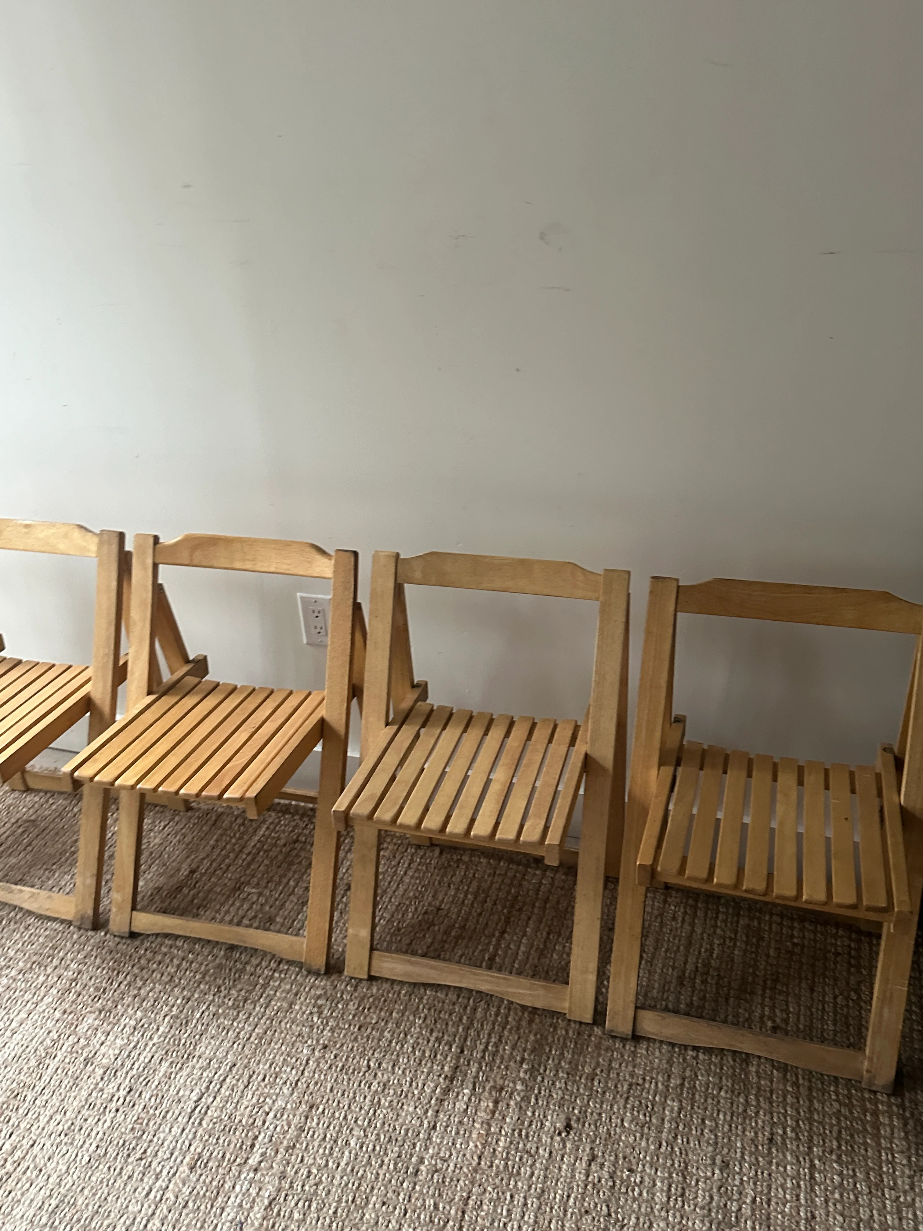 5 folding dining chairs. Sold individually. - Image 3