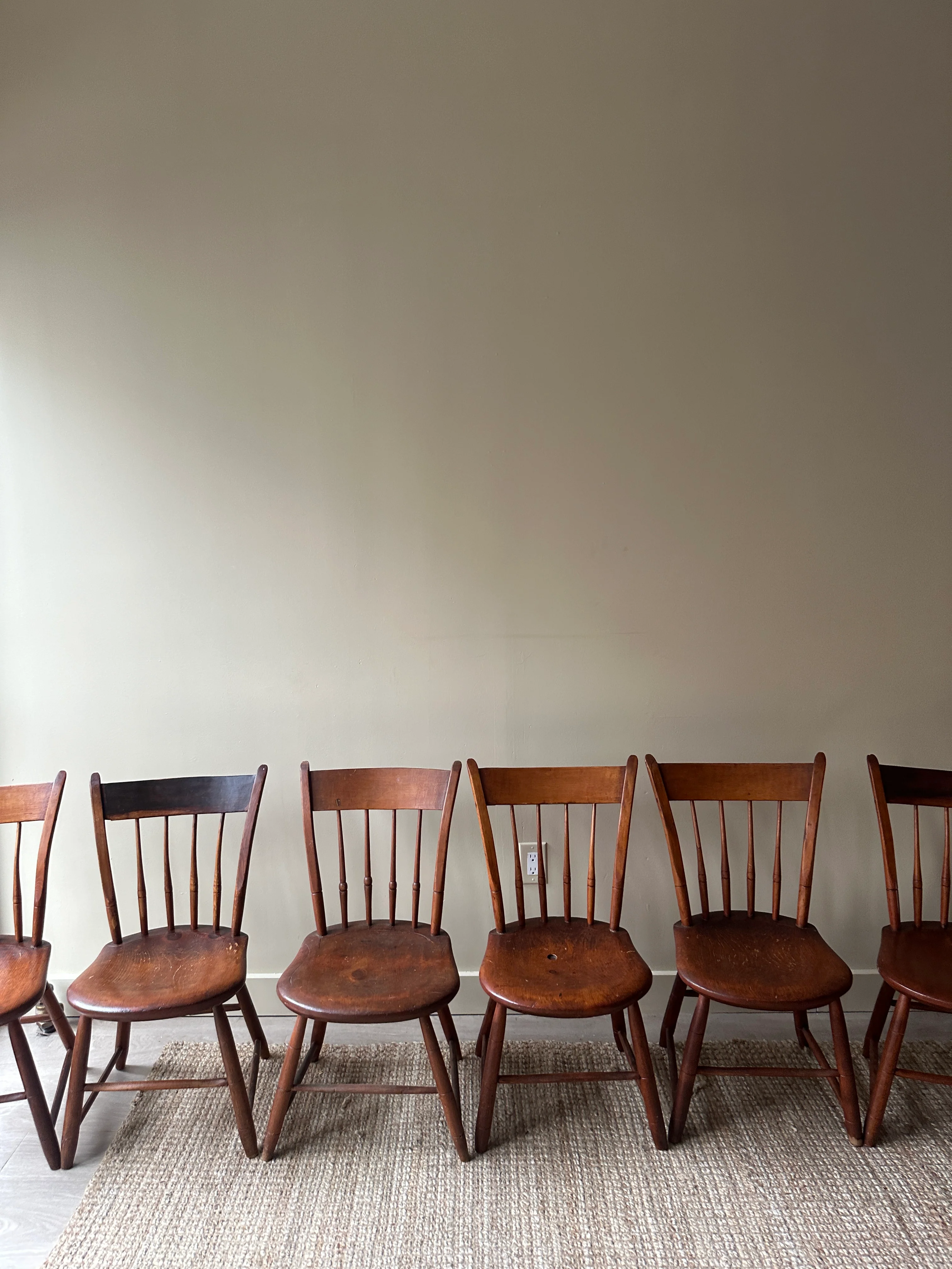 6 slab seat chairs. Sold induvidually. - Image 4