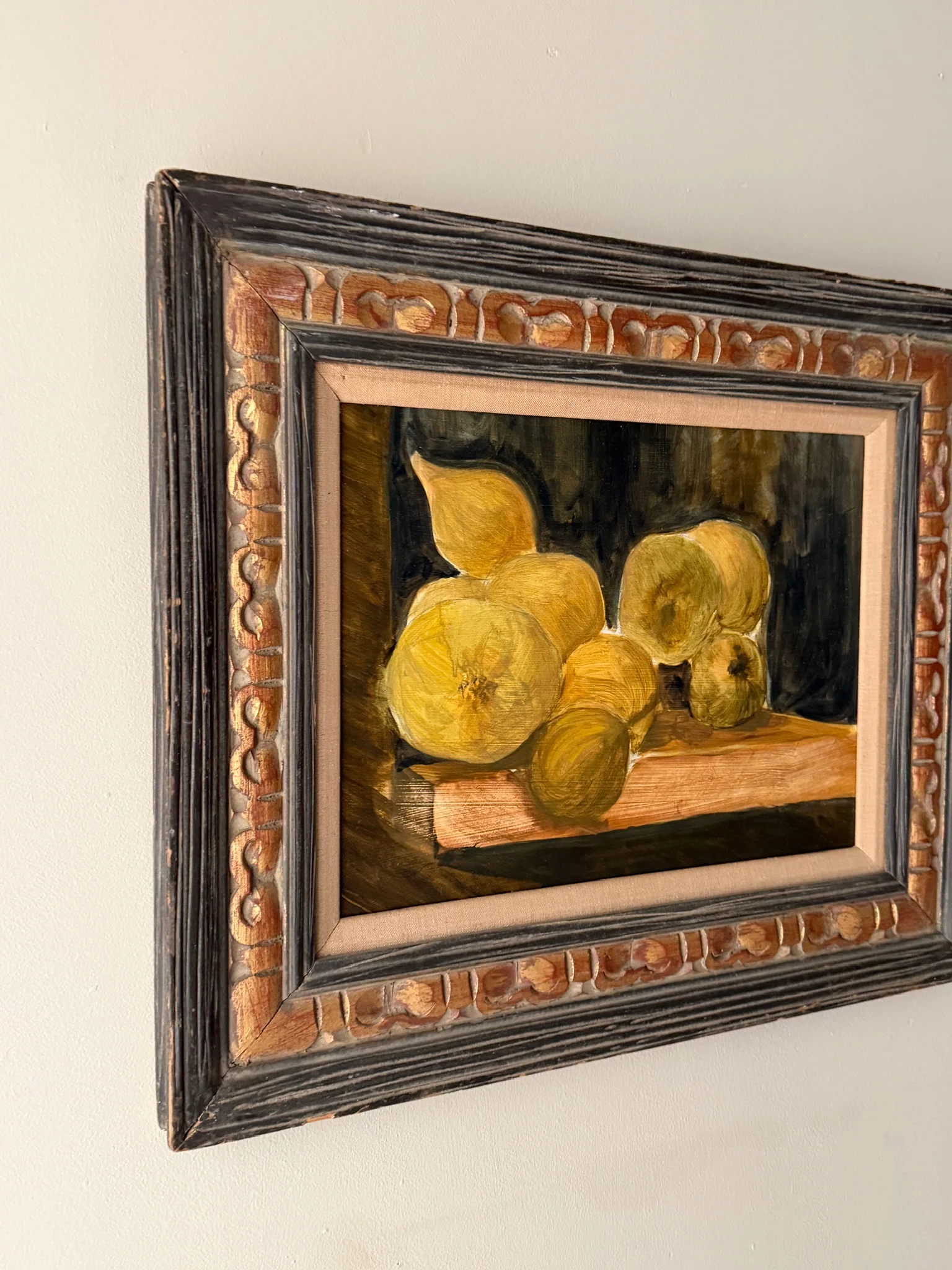American Modernist fruit still life. Signed. - Image 2