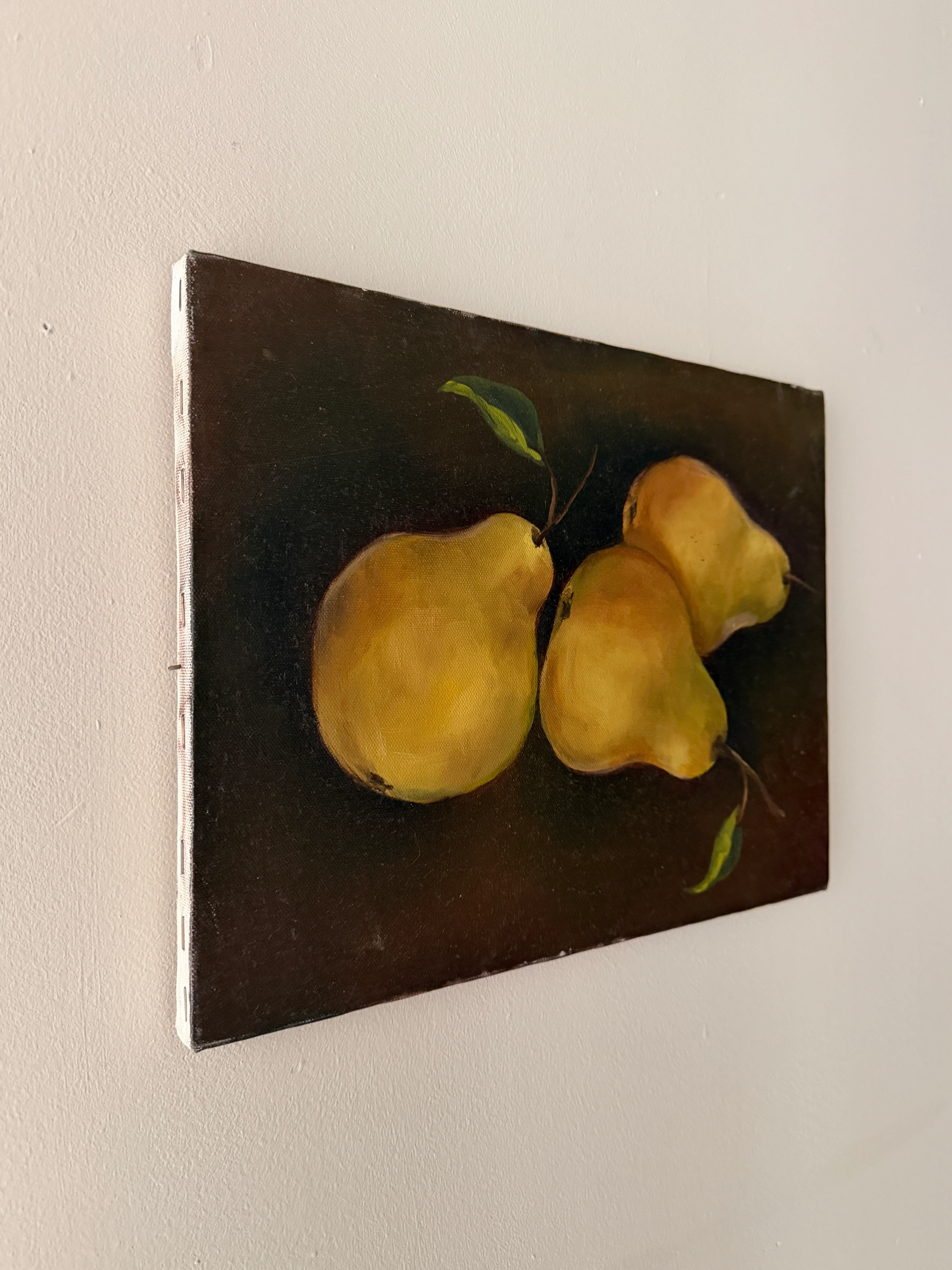 American realist pear still life. Unsigned. - Image 3