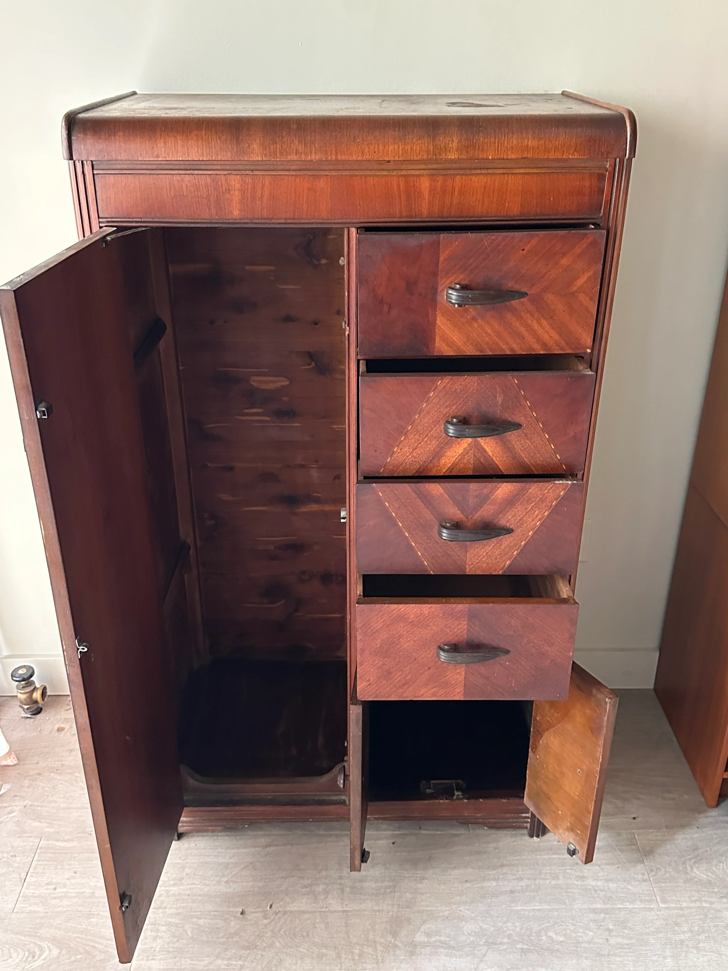 Art deco walnut side by side - Image 5