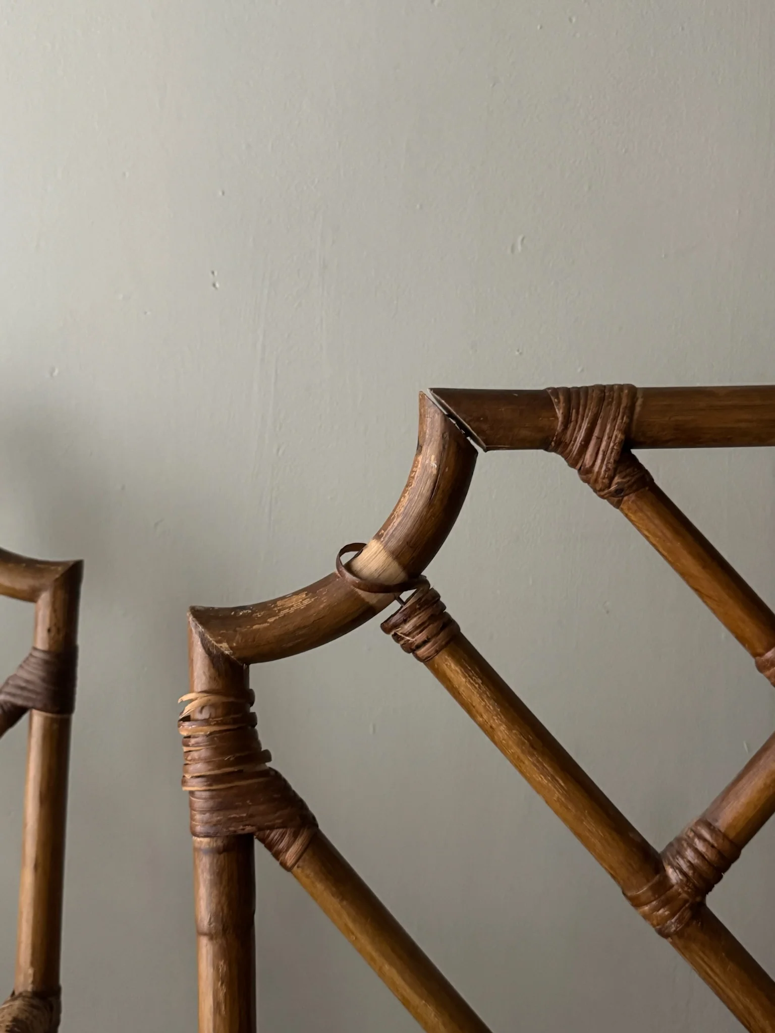 Bamboo arm chairs. Sold individually. - Image 6