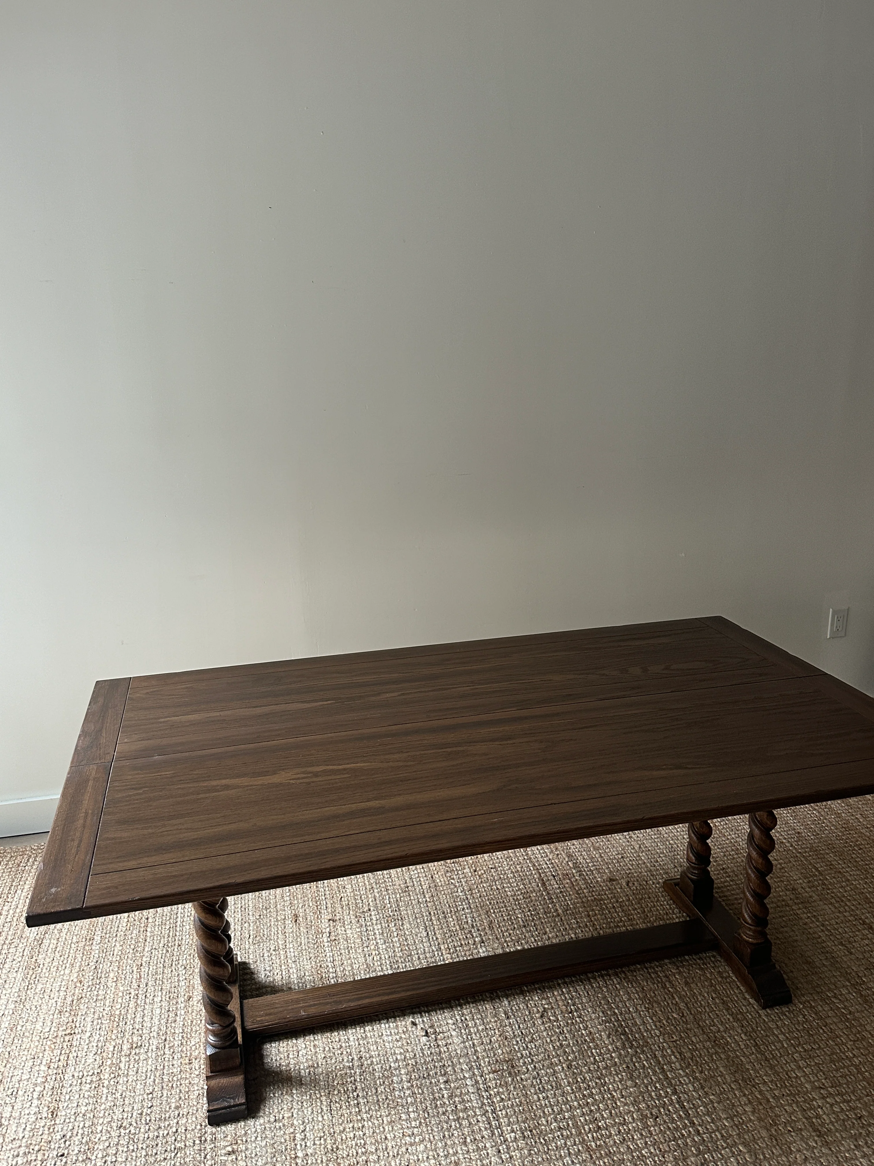 Barley twist folding dining table - Image 8