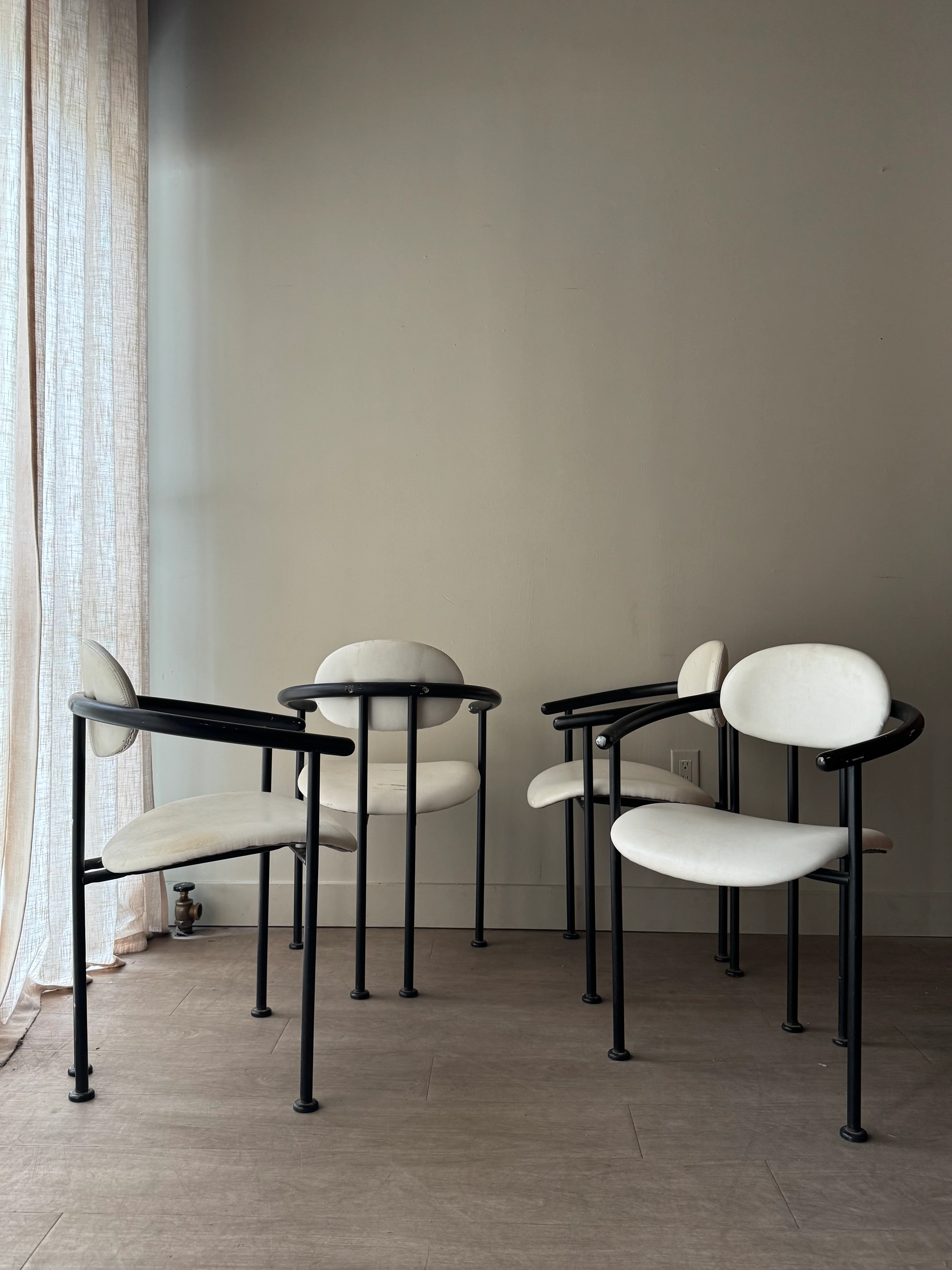 Bentwood and vinyl armchairs. Sold in pairs. - Image 3