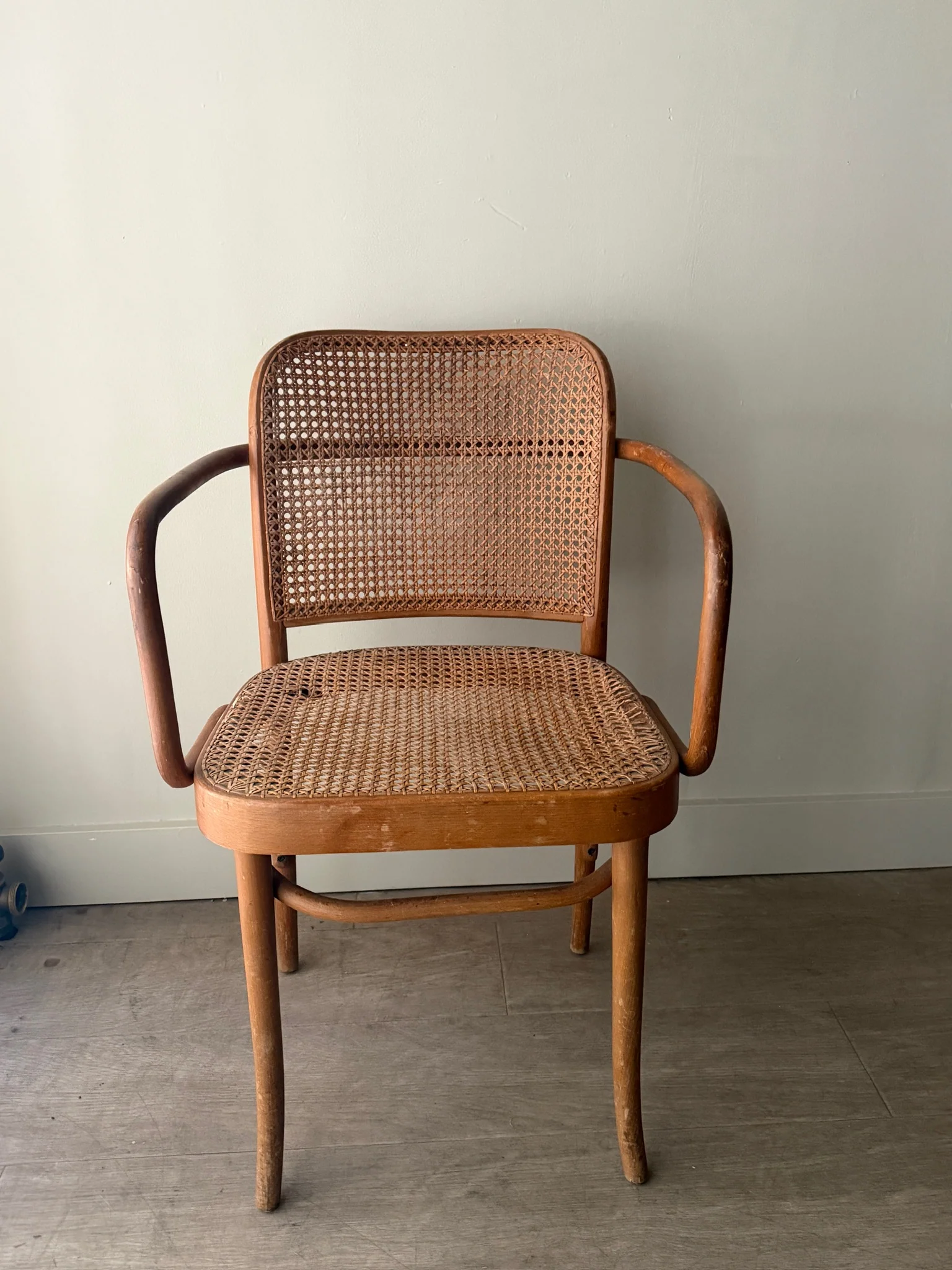 Bentwood caned chair (wear to seat)