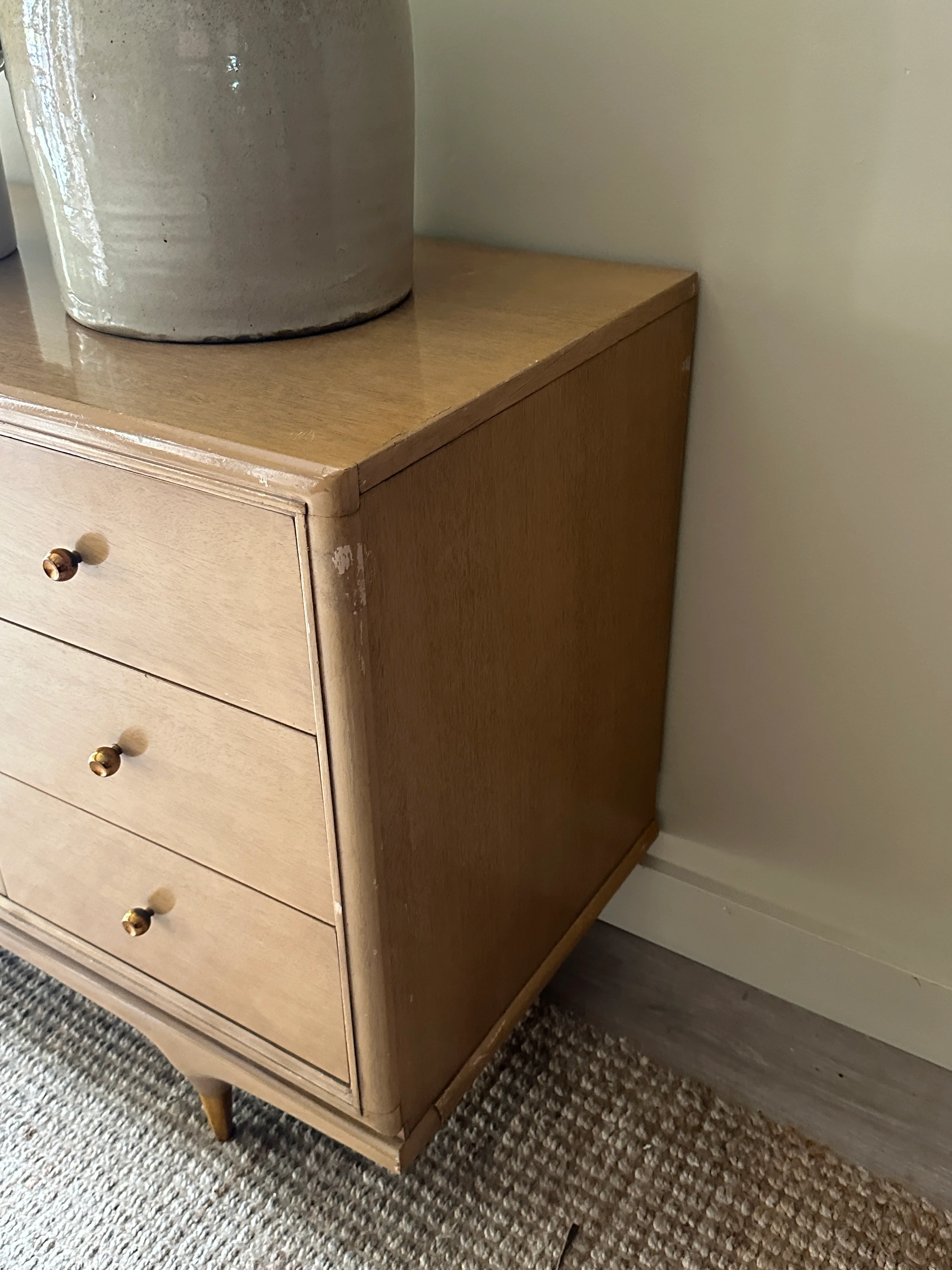 Blonde oak credenza - Image 4