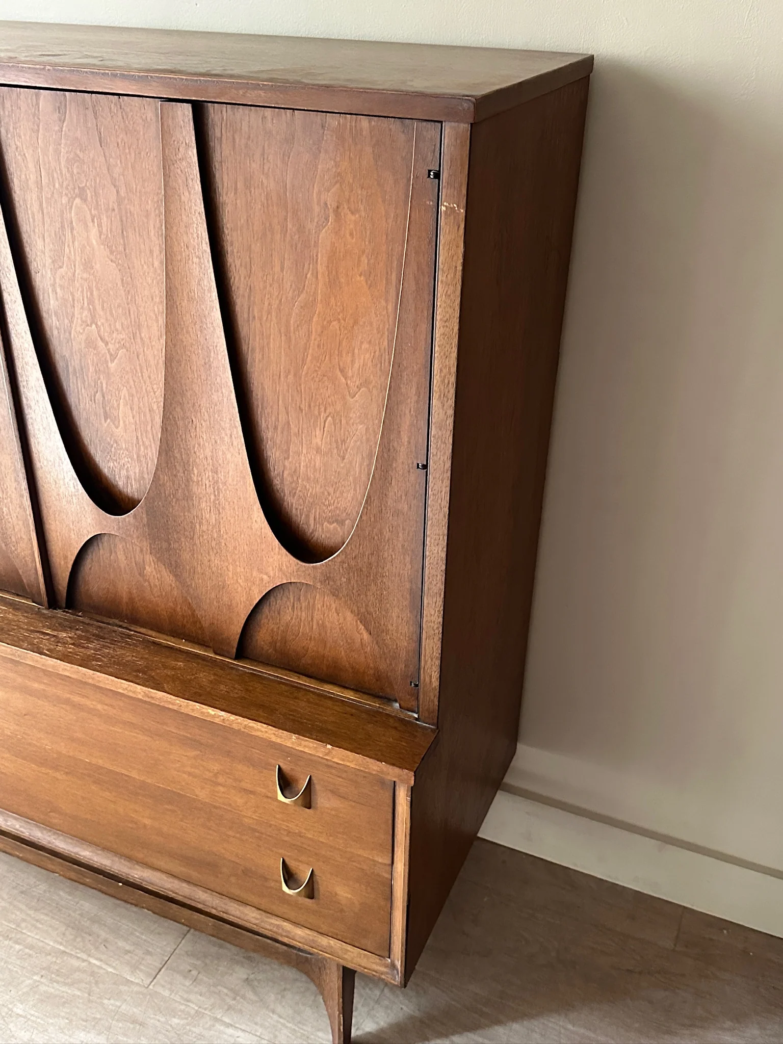 Broyhill walnut tallboy - Image 3