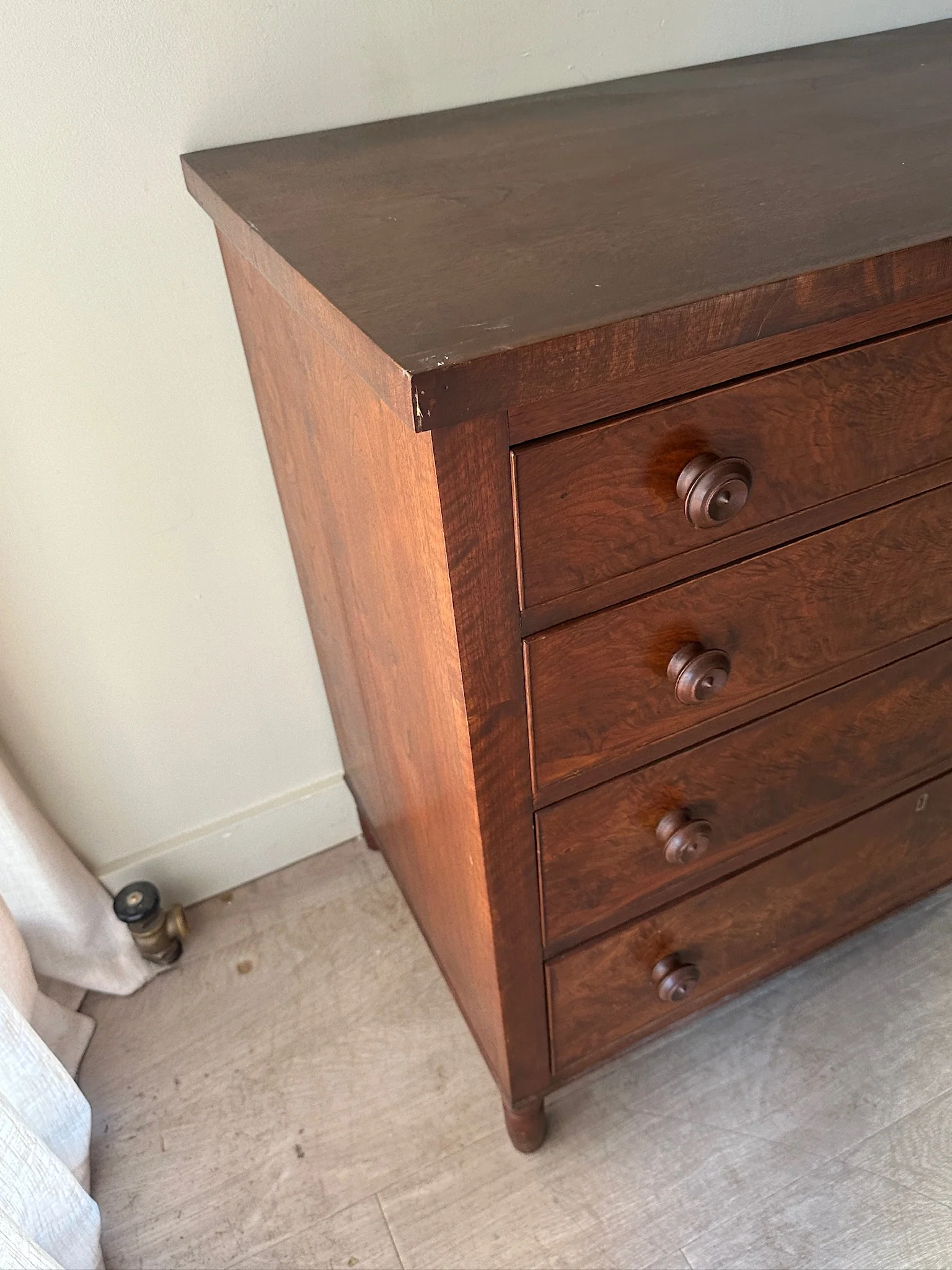 Burled walnut dresser - Image 3