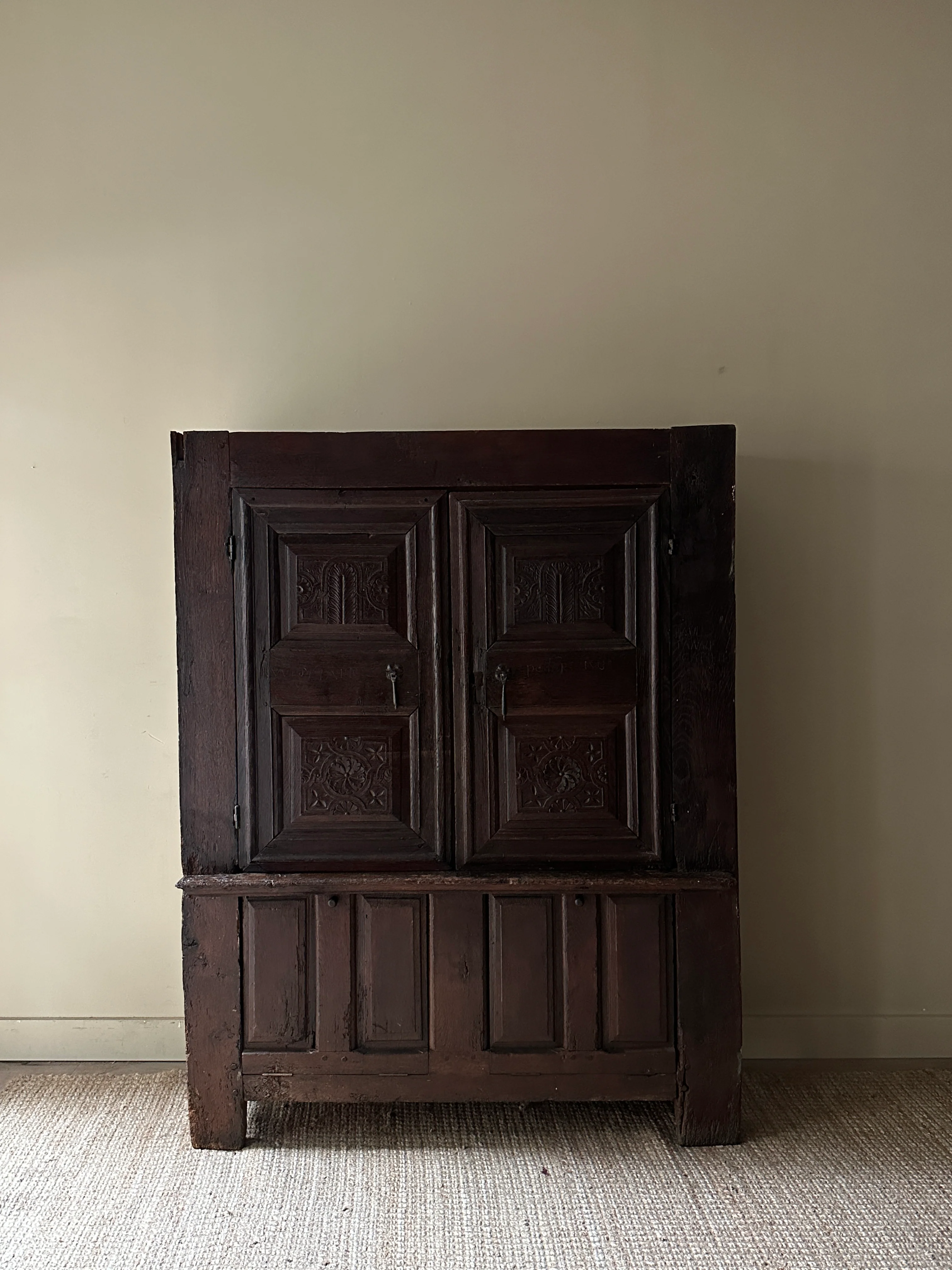 Carved French cupboard