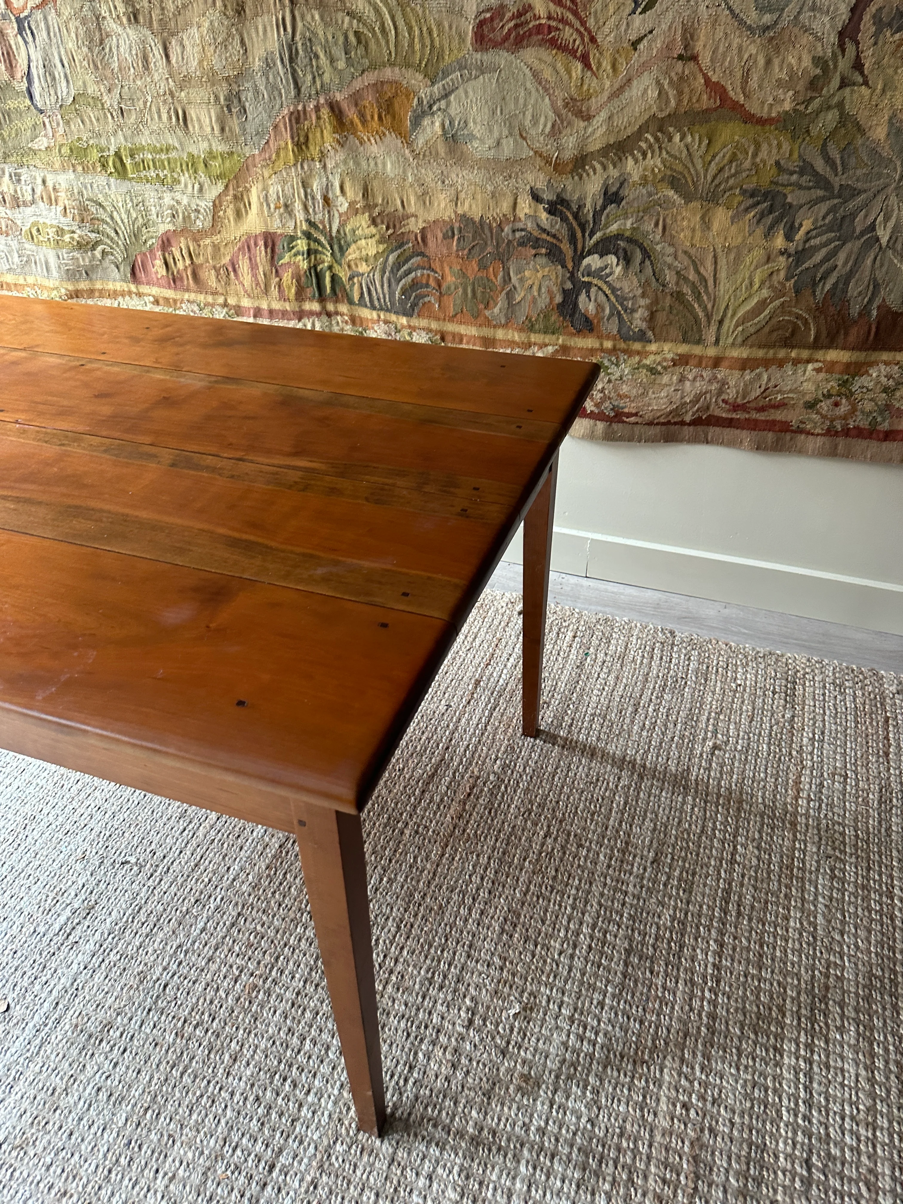 Cherry farmhouse dining table - Image 6