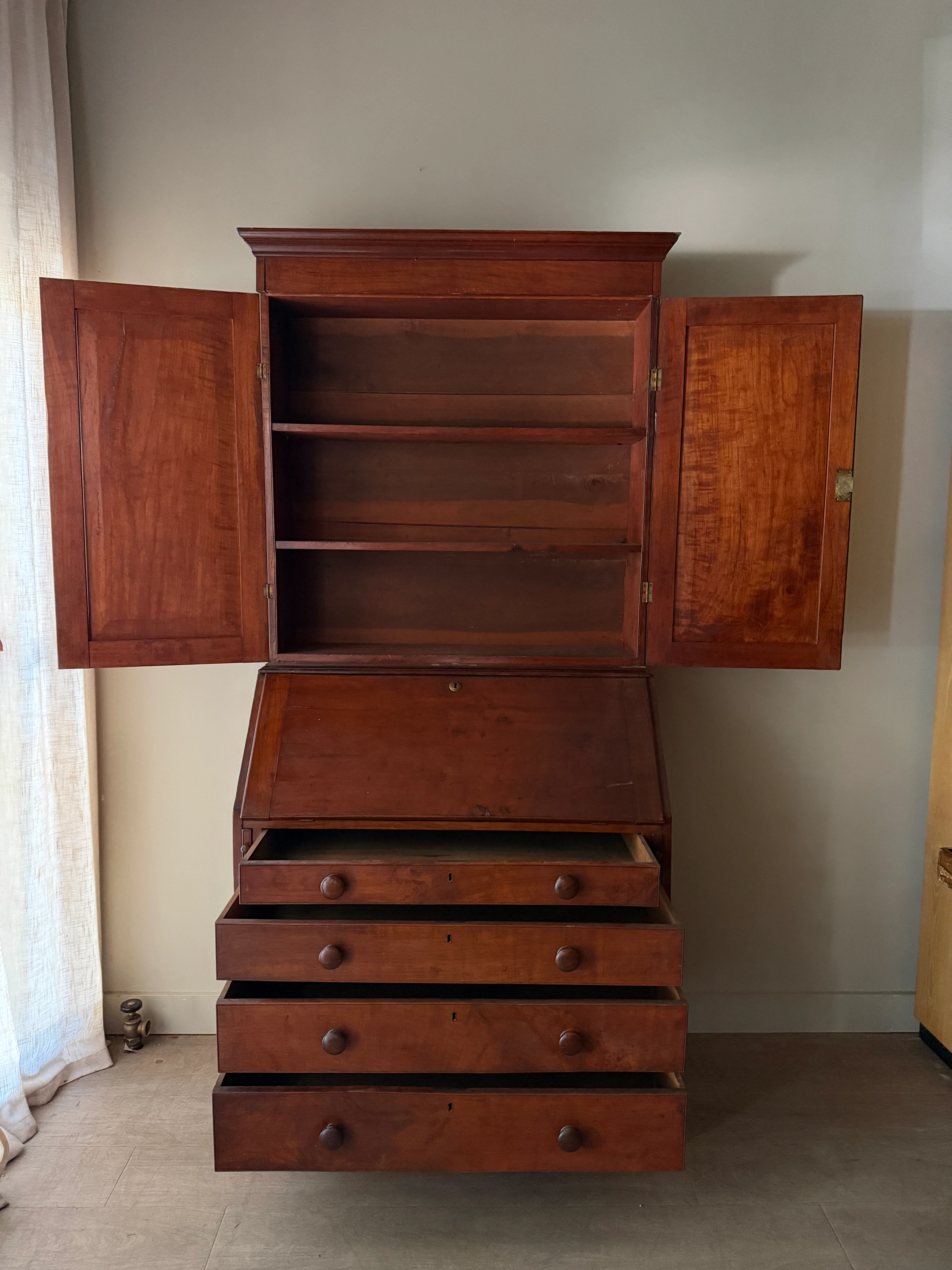 Cherry secretary hutch - Image 6