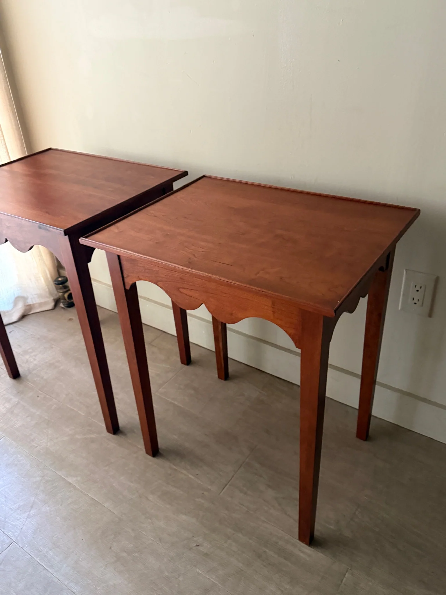 Cherry side tables. Sold individually. - Image 5