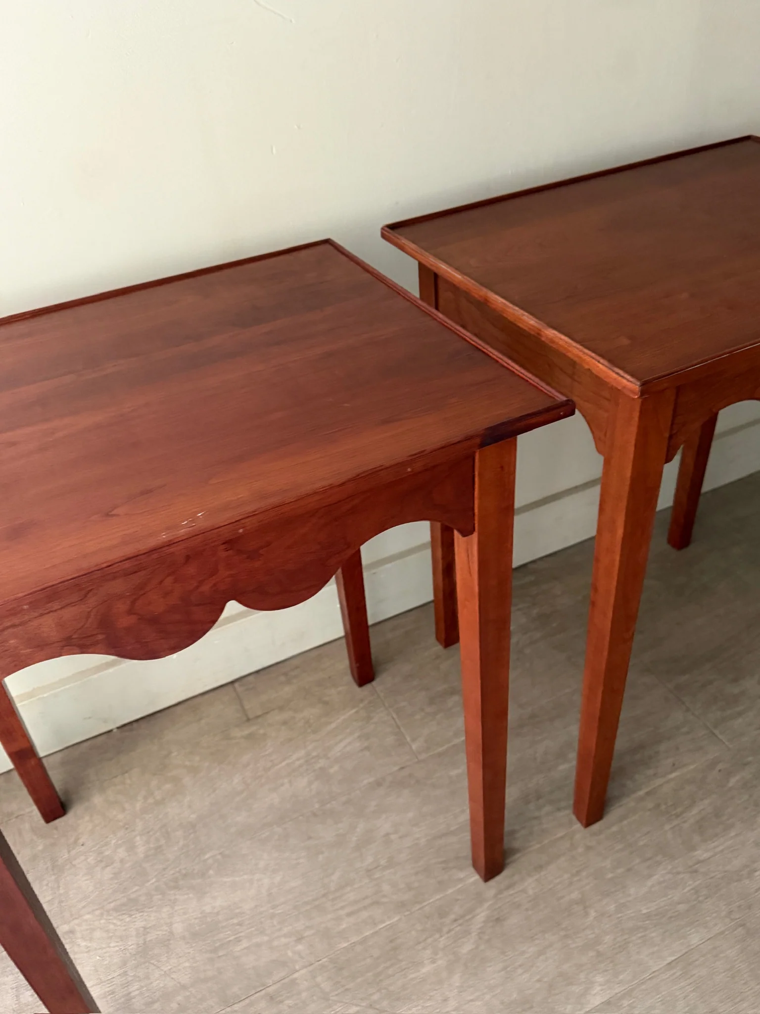 Cherry side tables. Sold individually. - Image 7