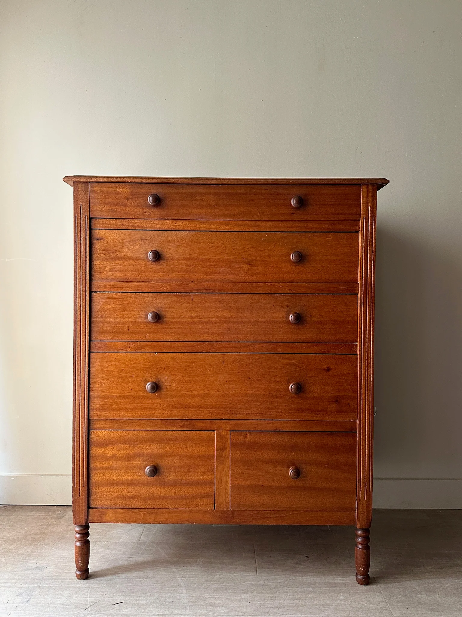 Cherry tallboy dresser