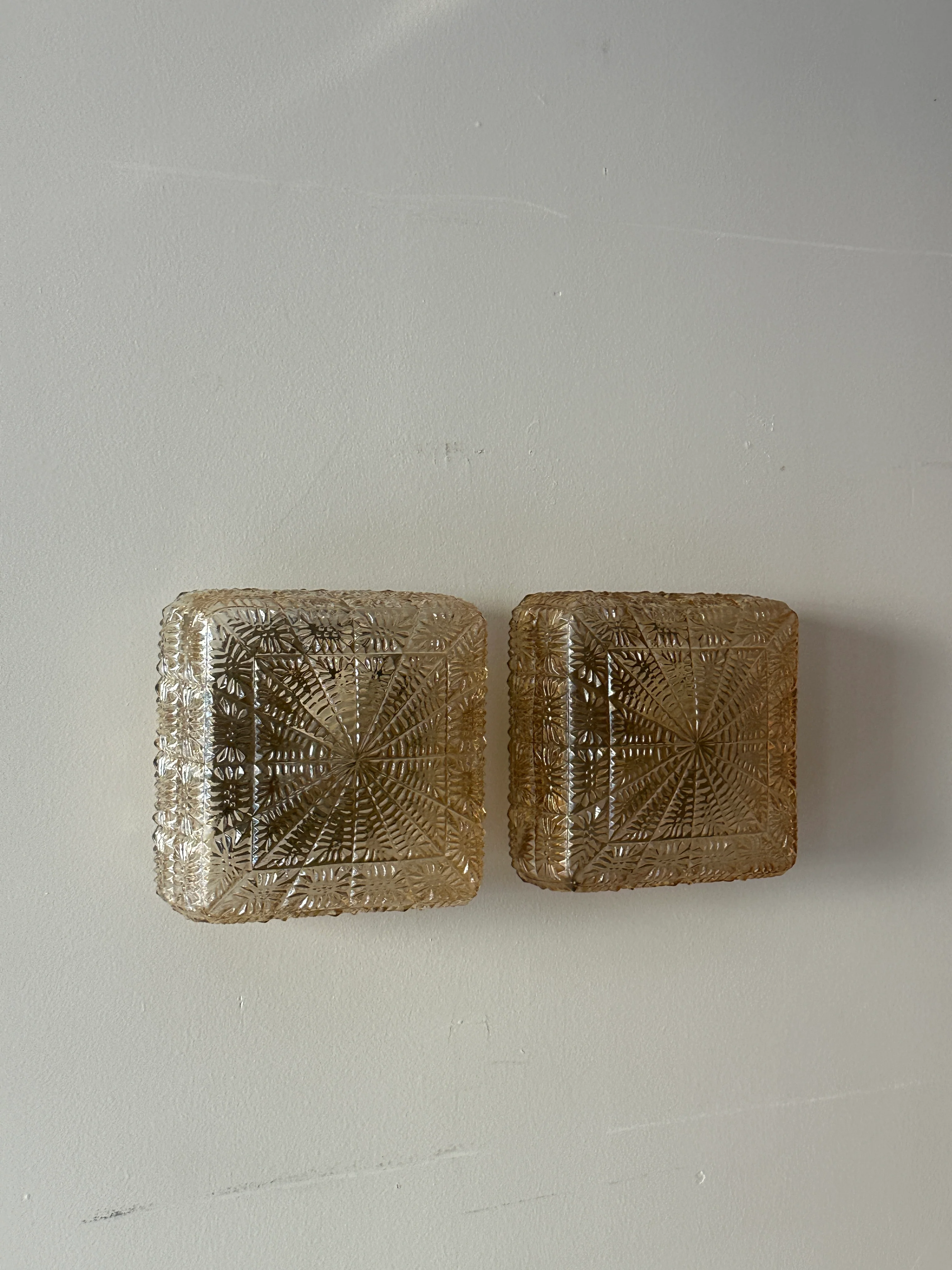 Danish glass sconce/ceiling lights. Sold individually. - Image 4