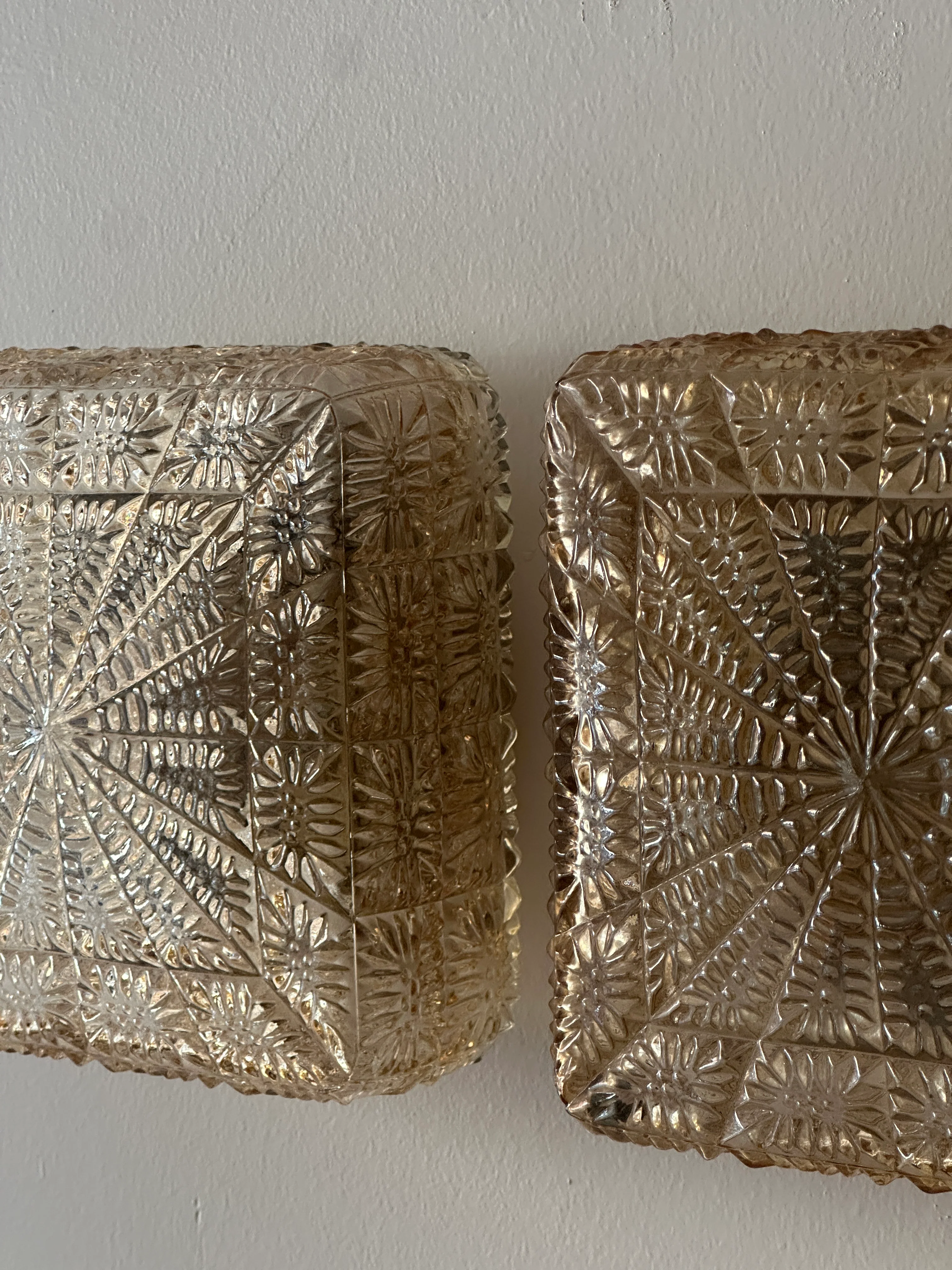 Danish glass sconce/ceiling lights. Sold individually. - Image 7