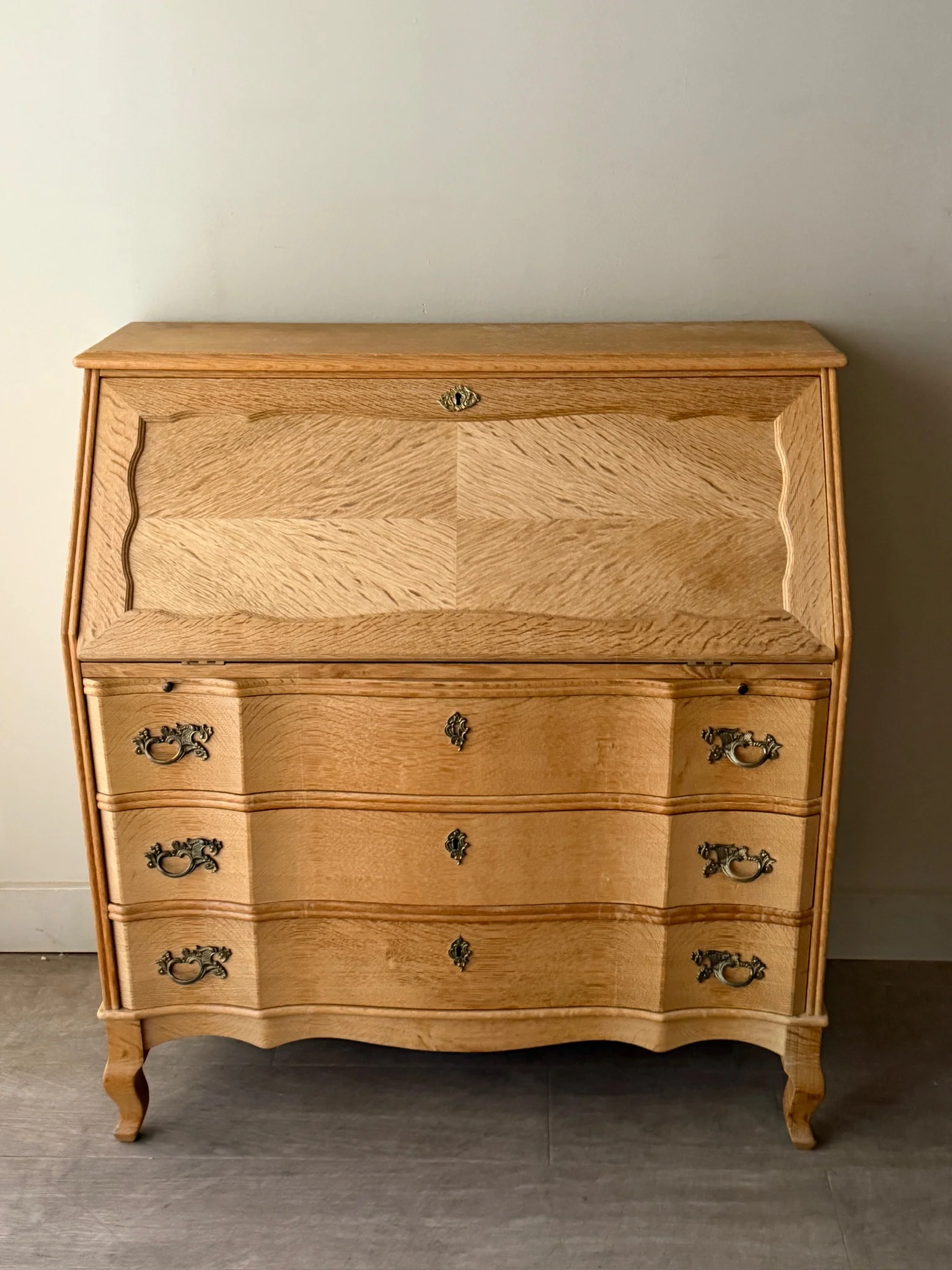 Danish oak secretary dresser - Image 2