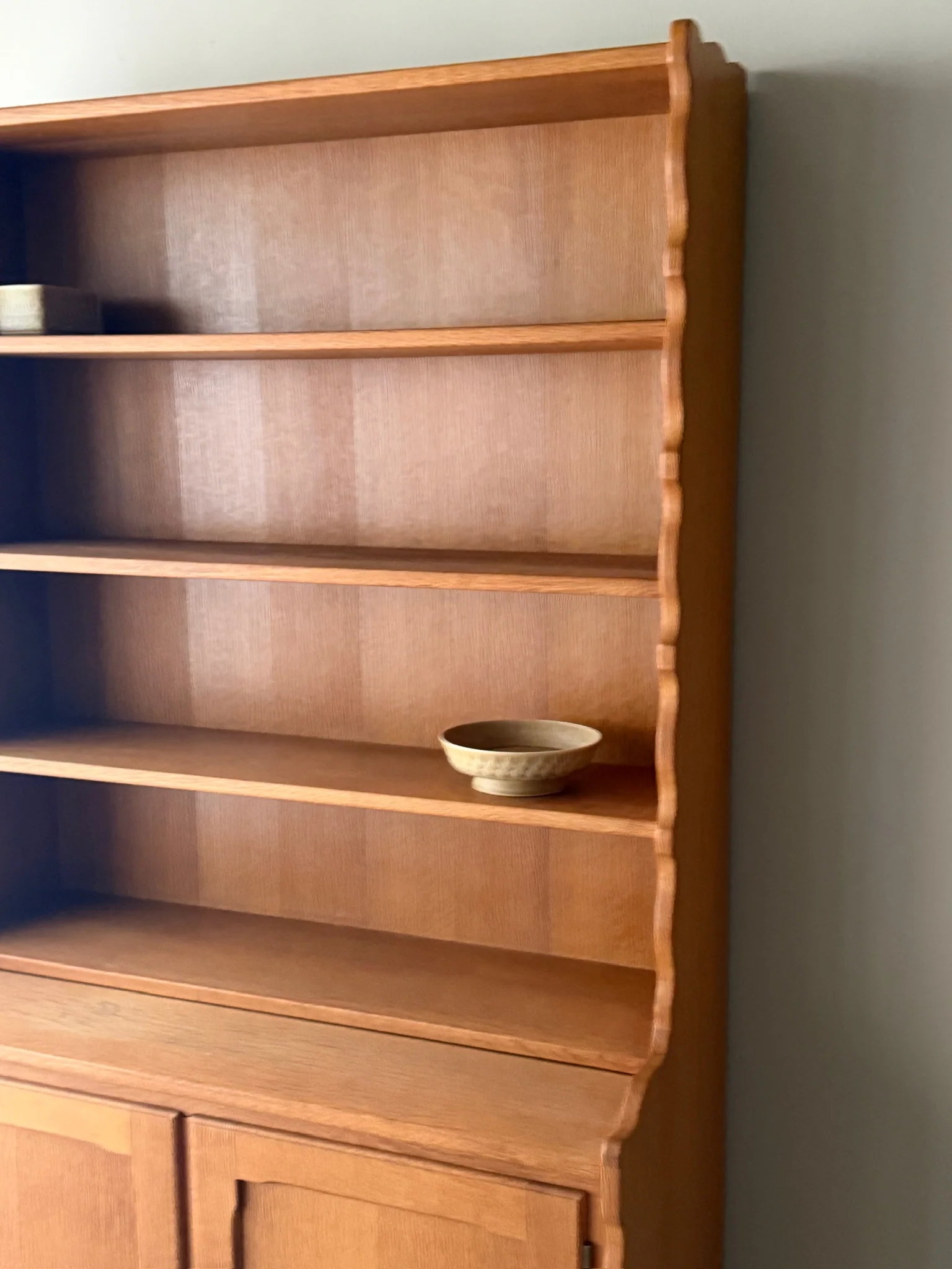 Danish oak secretary hutch - Image 4