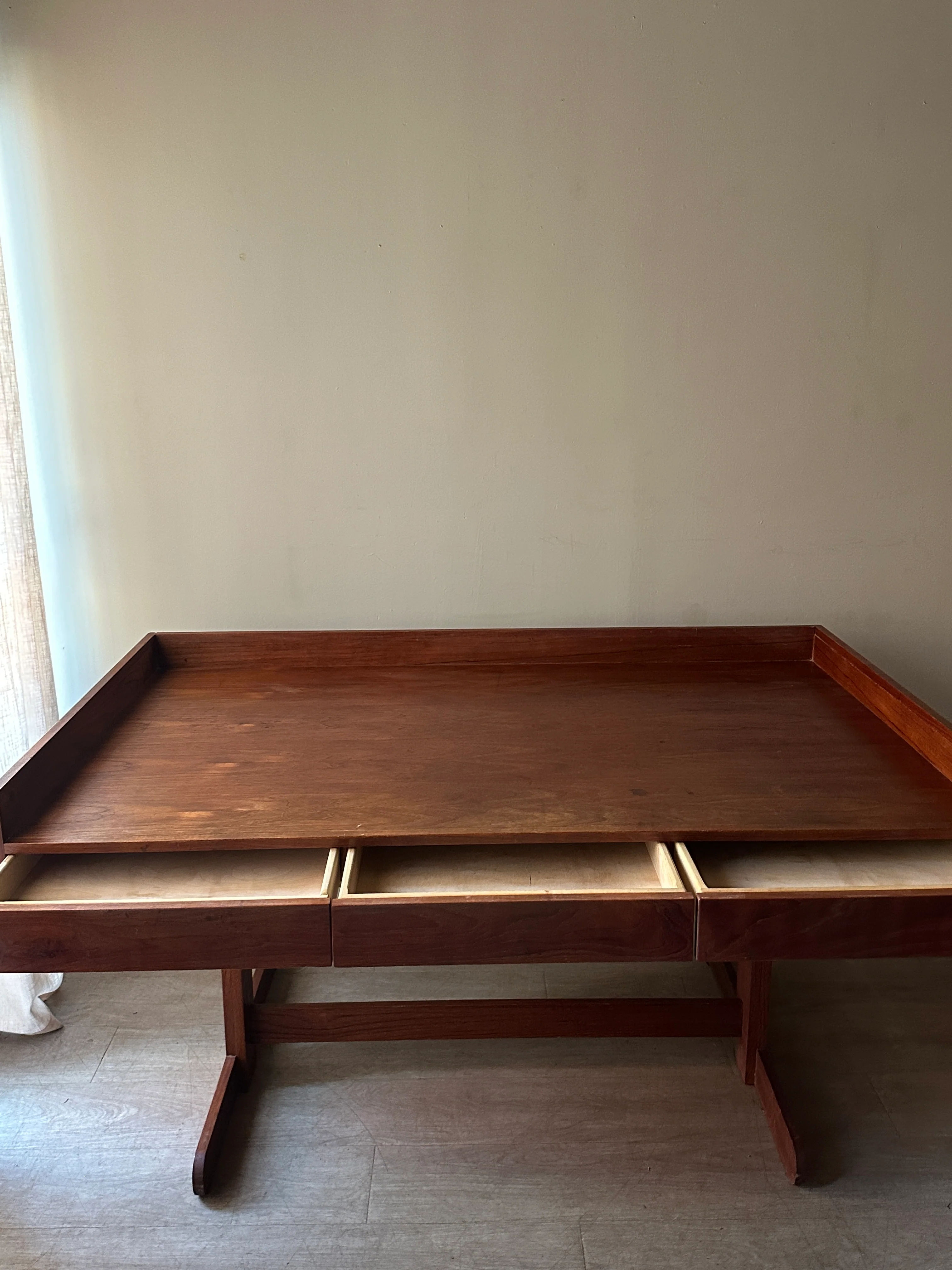 Danish teak desk - Image 4