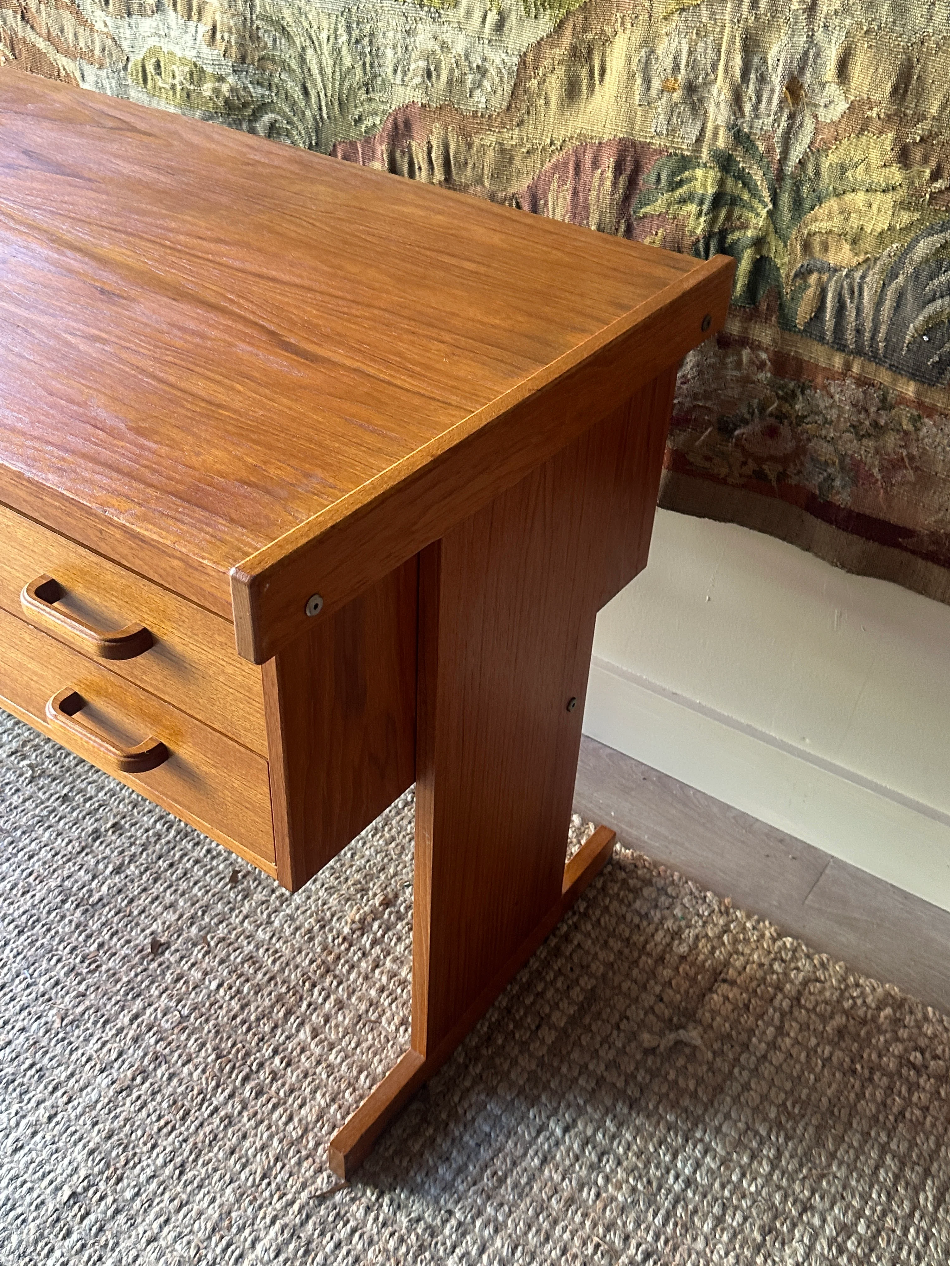 Danish teak desk - Image 3