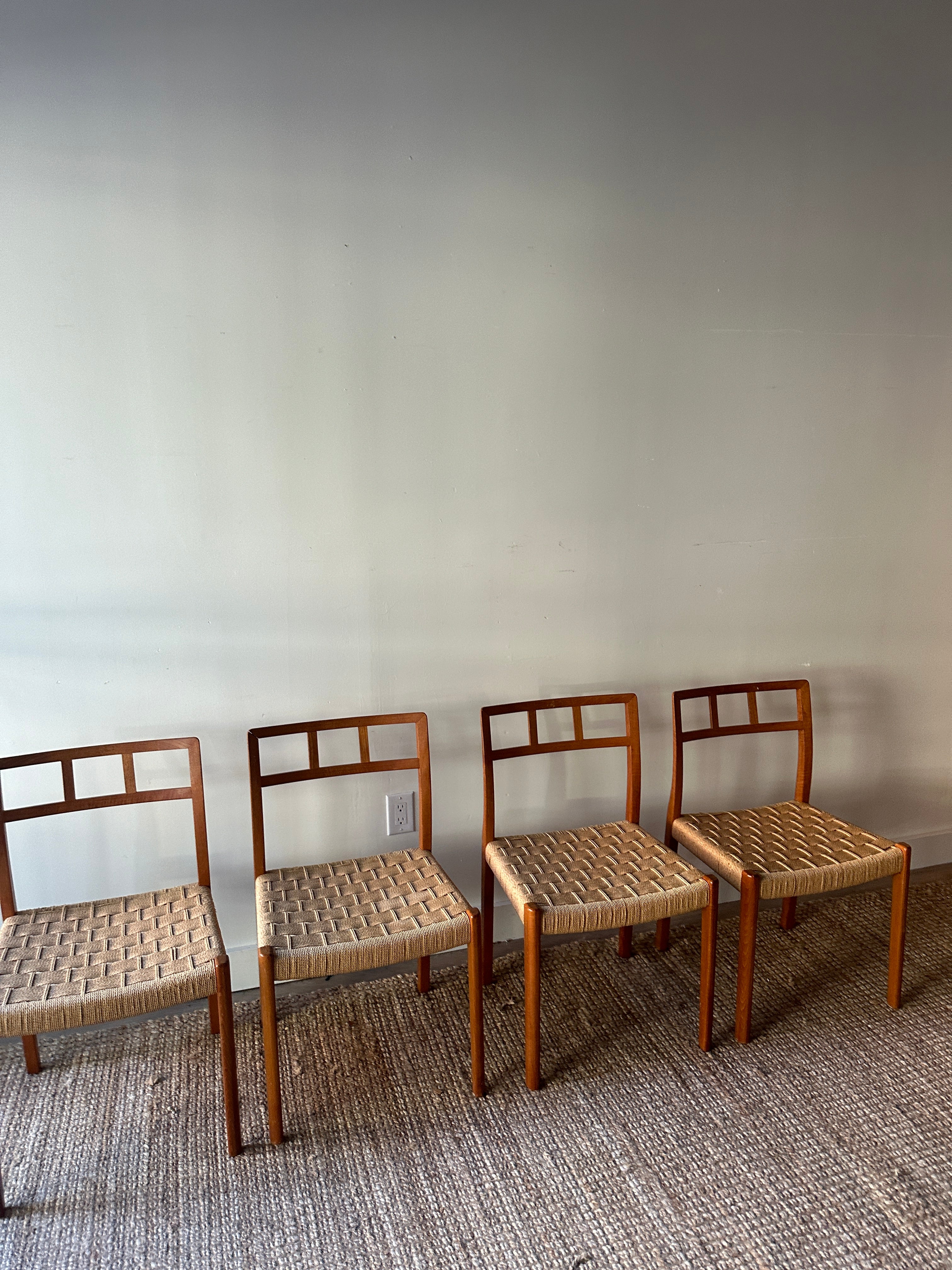 Danish teak dining chairs. Sold individually. - Image 2