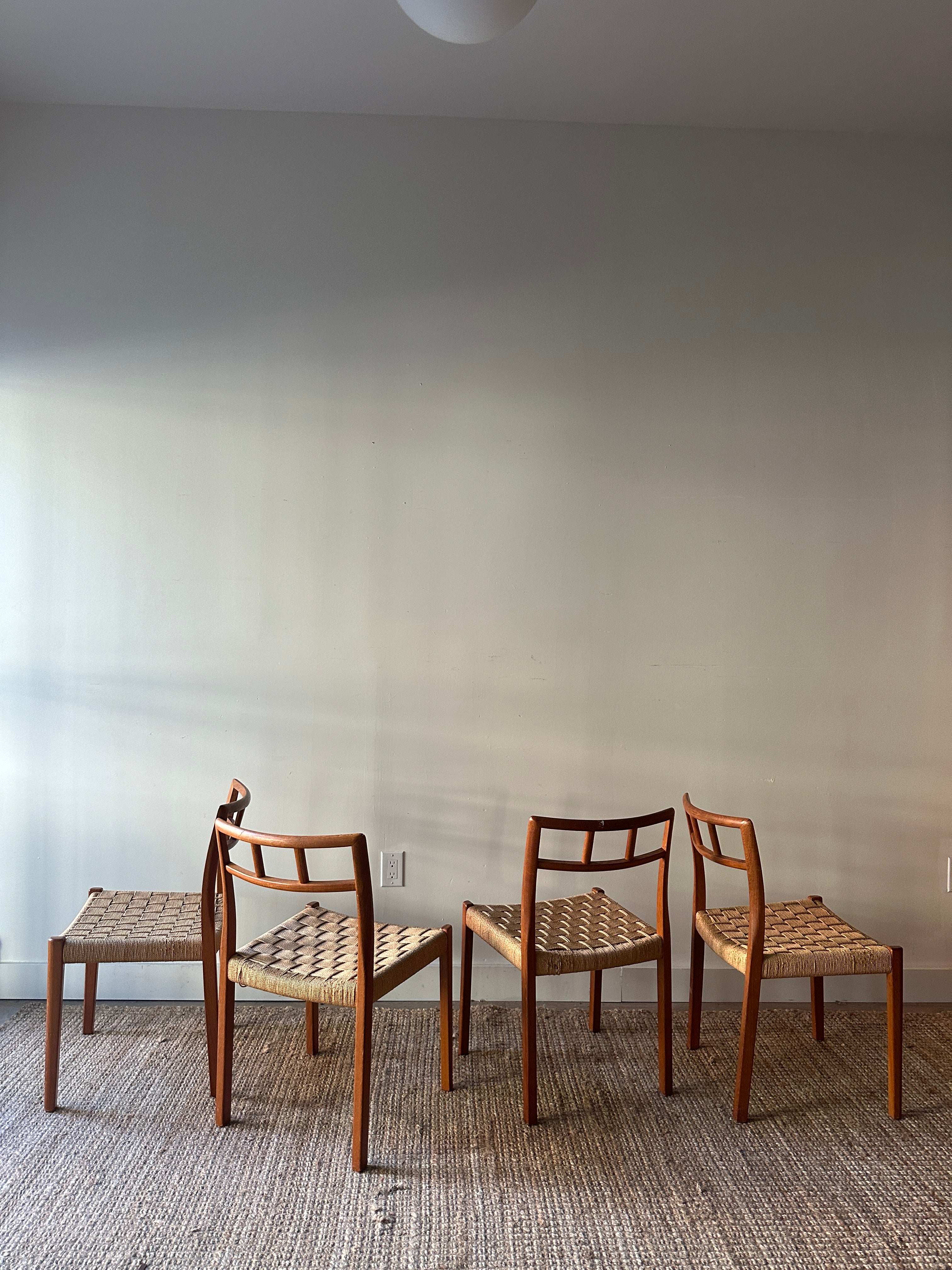 Danish teak dining chairs. Sold individually. - Image 7
