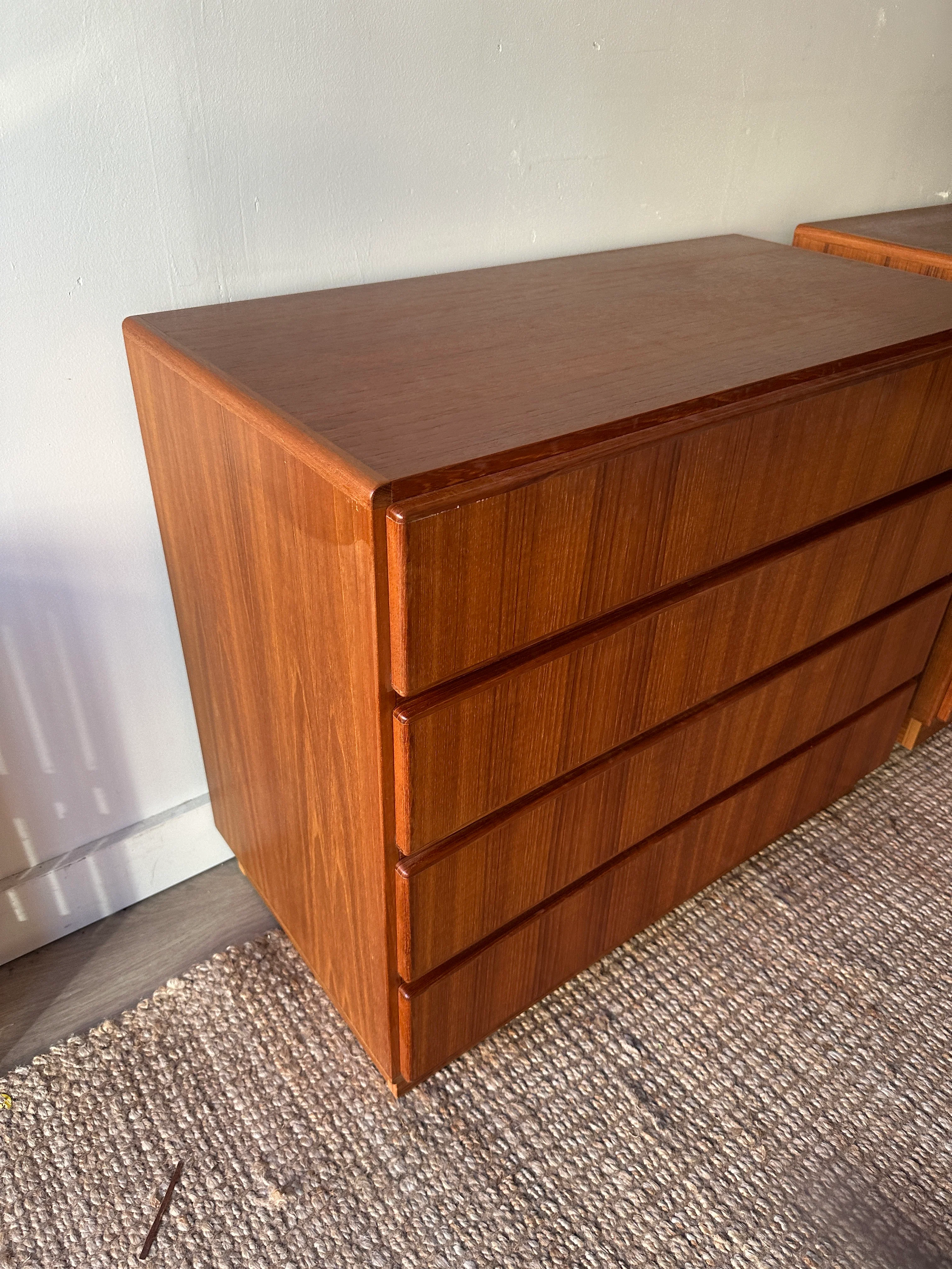 Danish teak dressers. Sold individually. - Image 3
