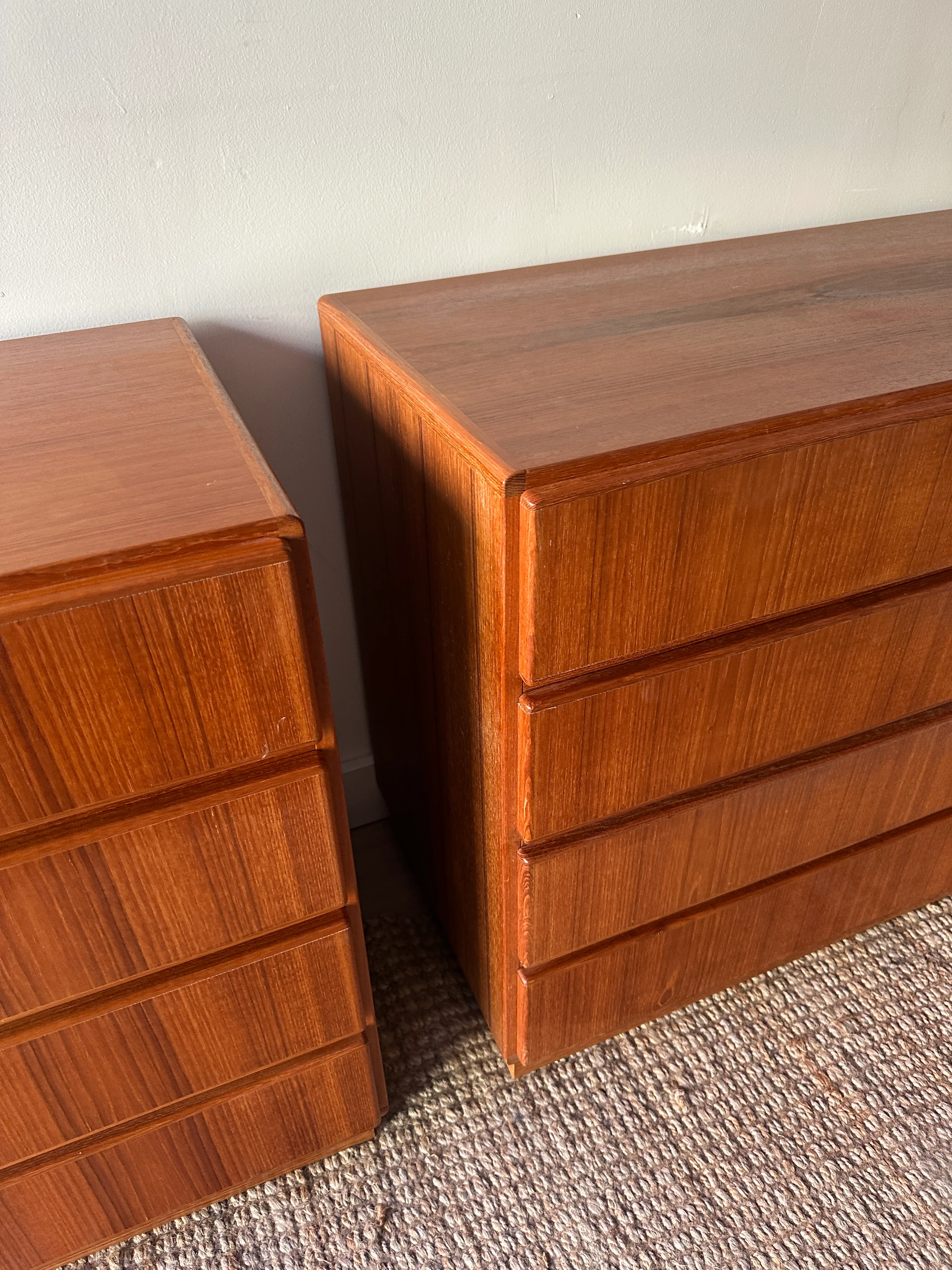 Danish teak dressers. Sold individually. - Image 4