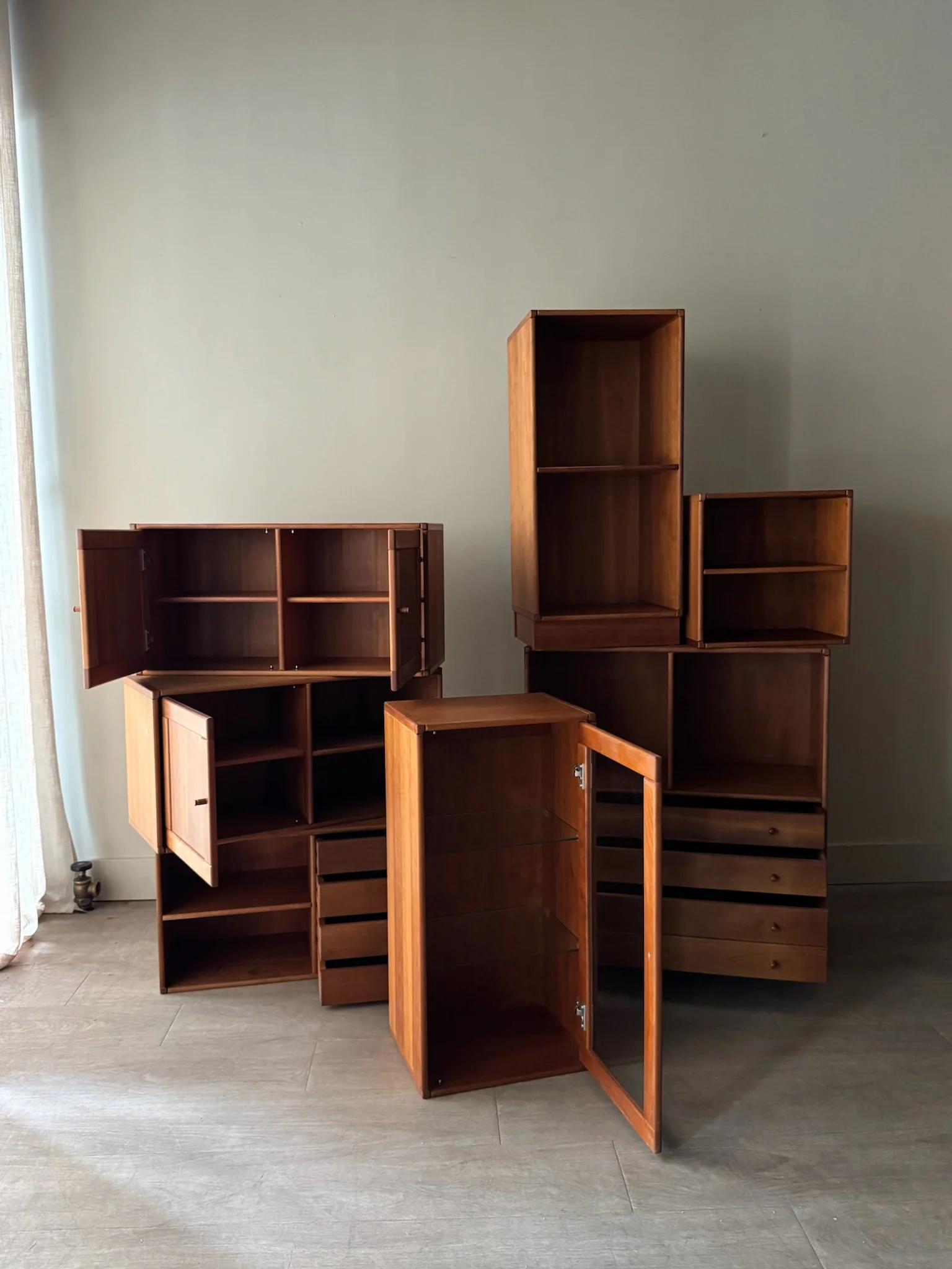 Danish teak modular shelving unit - Image 6