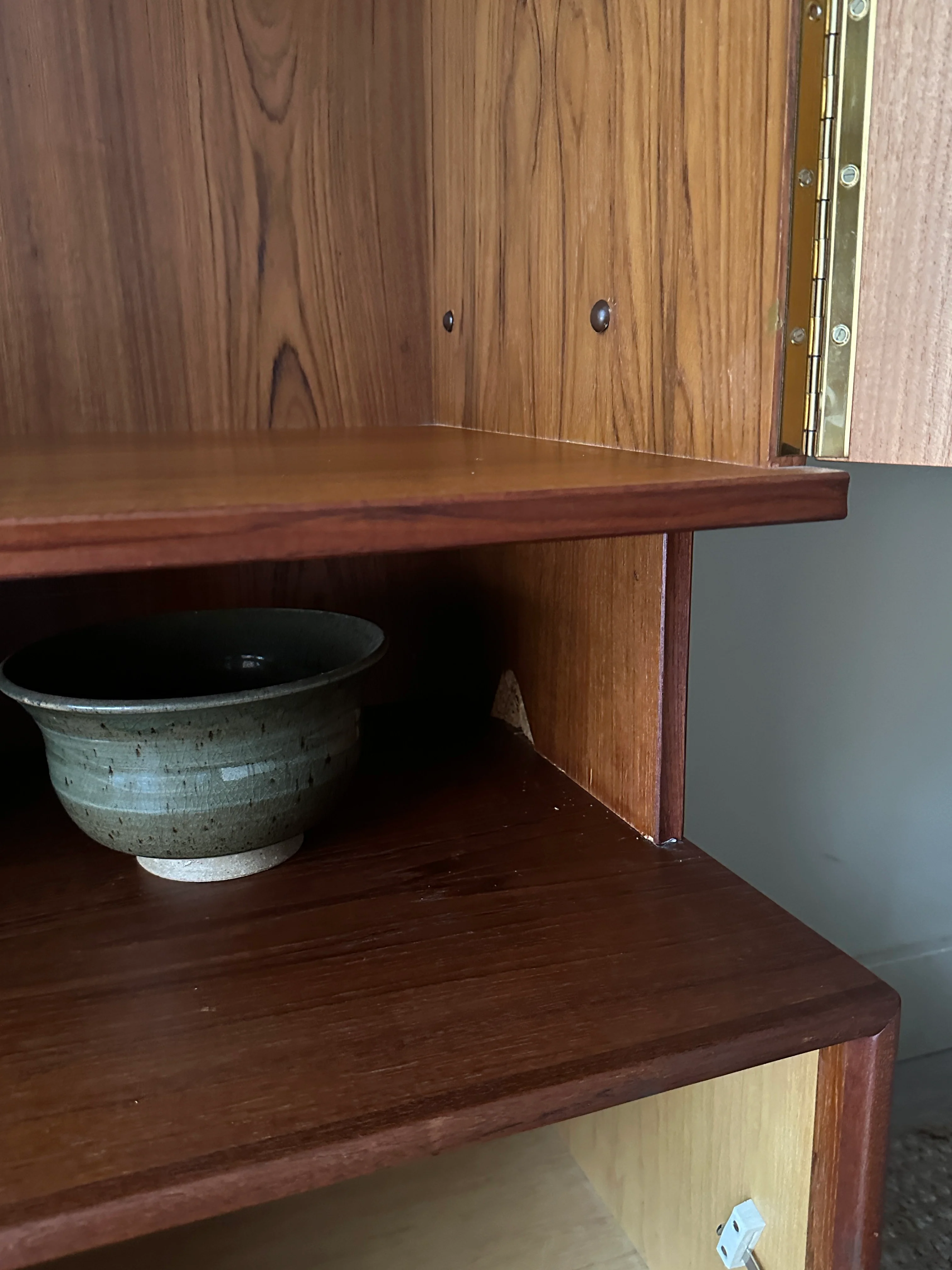 Danish teak three piece hutch - Image 4