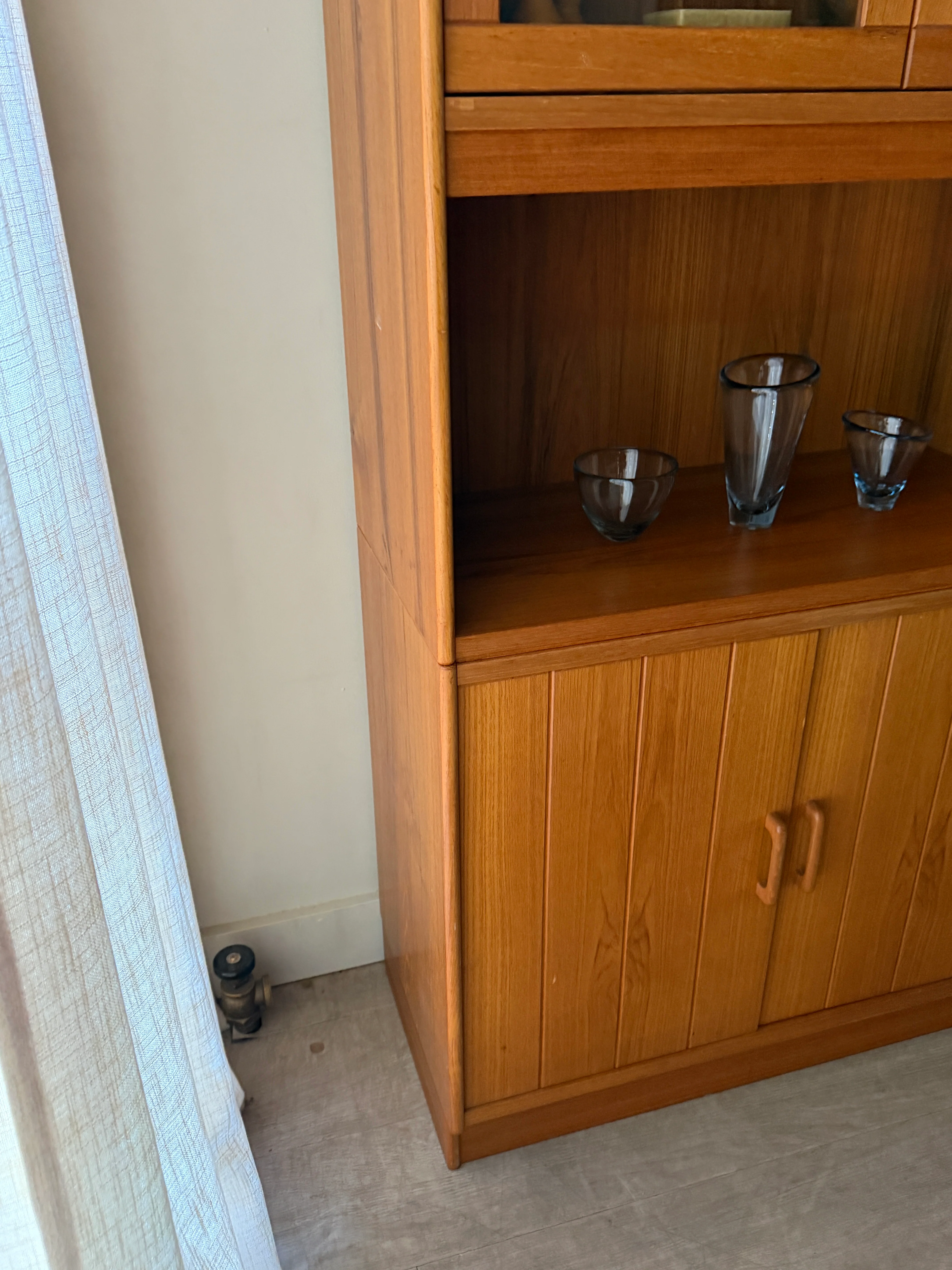Danish teak two piece cabinet - Image 3
