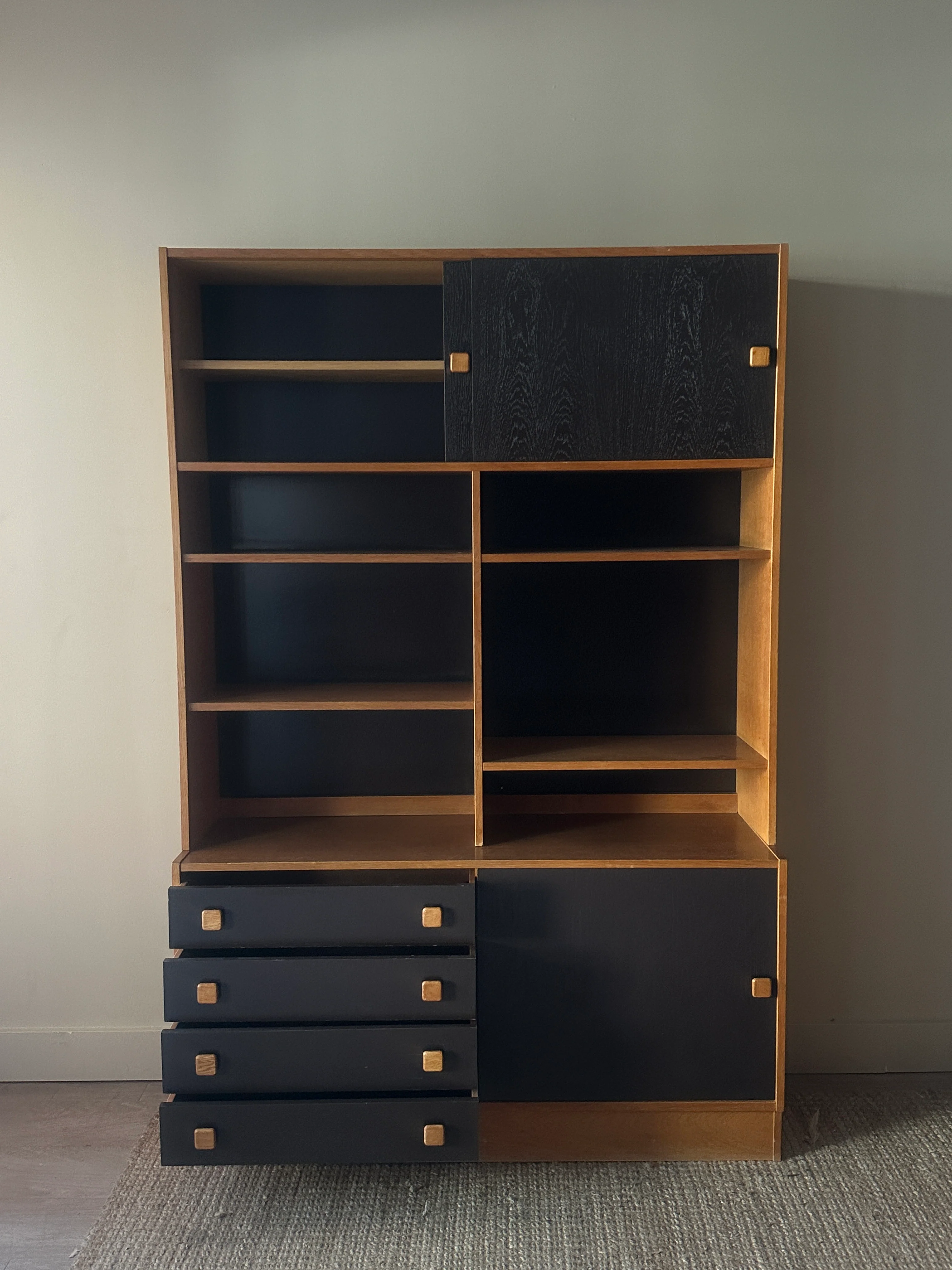 Danish teak two piece hutch - Image 4