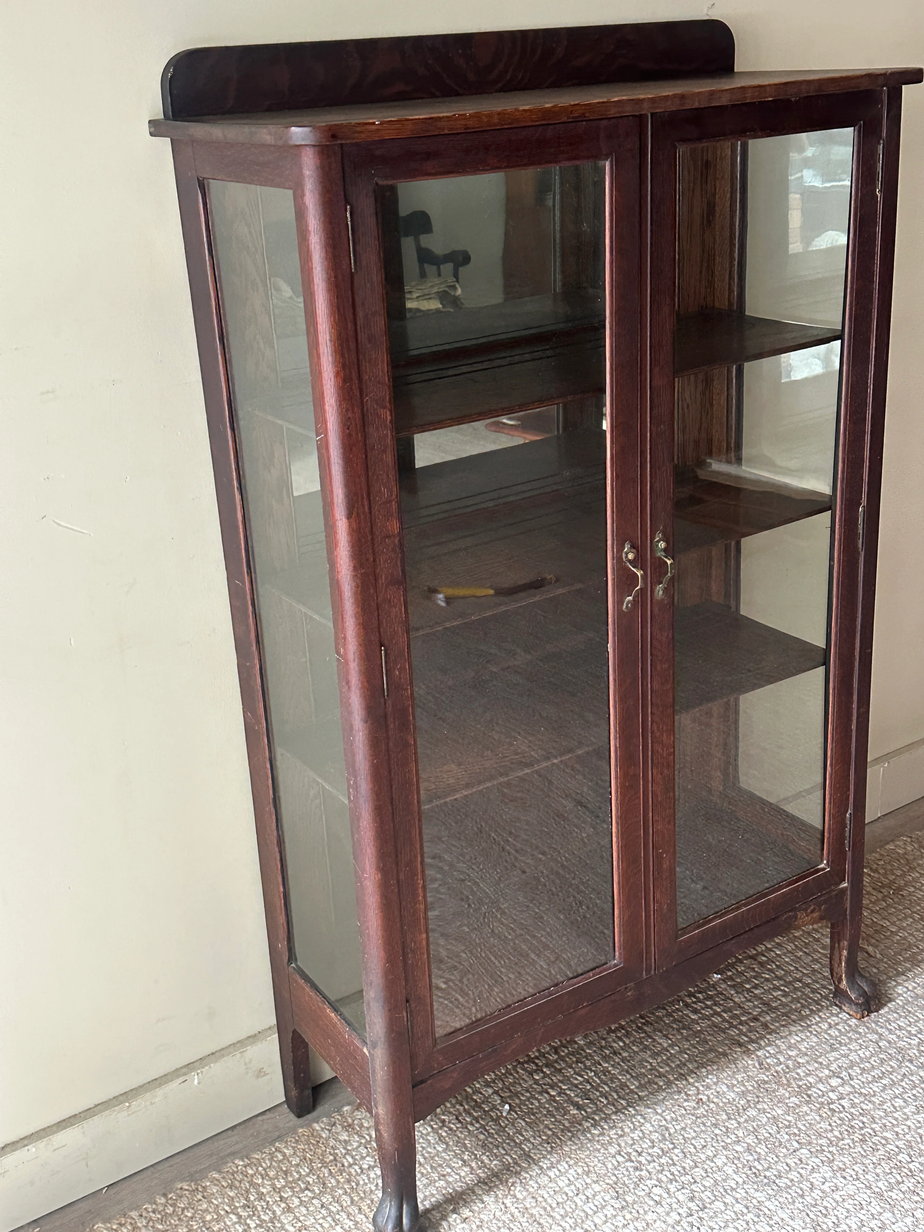 Dark oak display case - Image 2