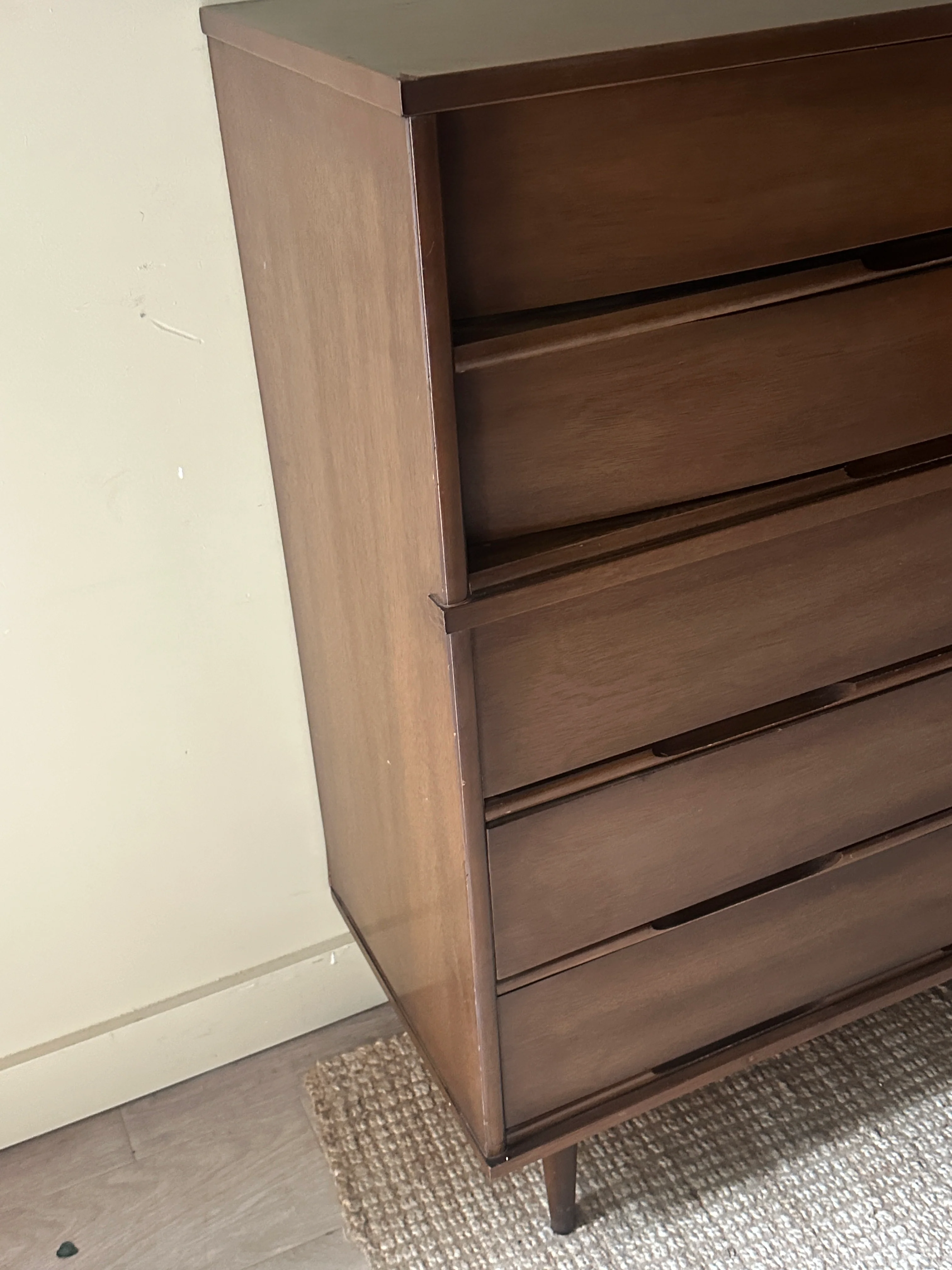 Dark walnut tallboy - Image 3