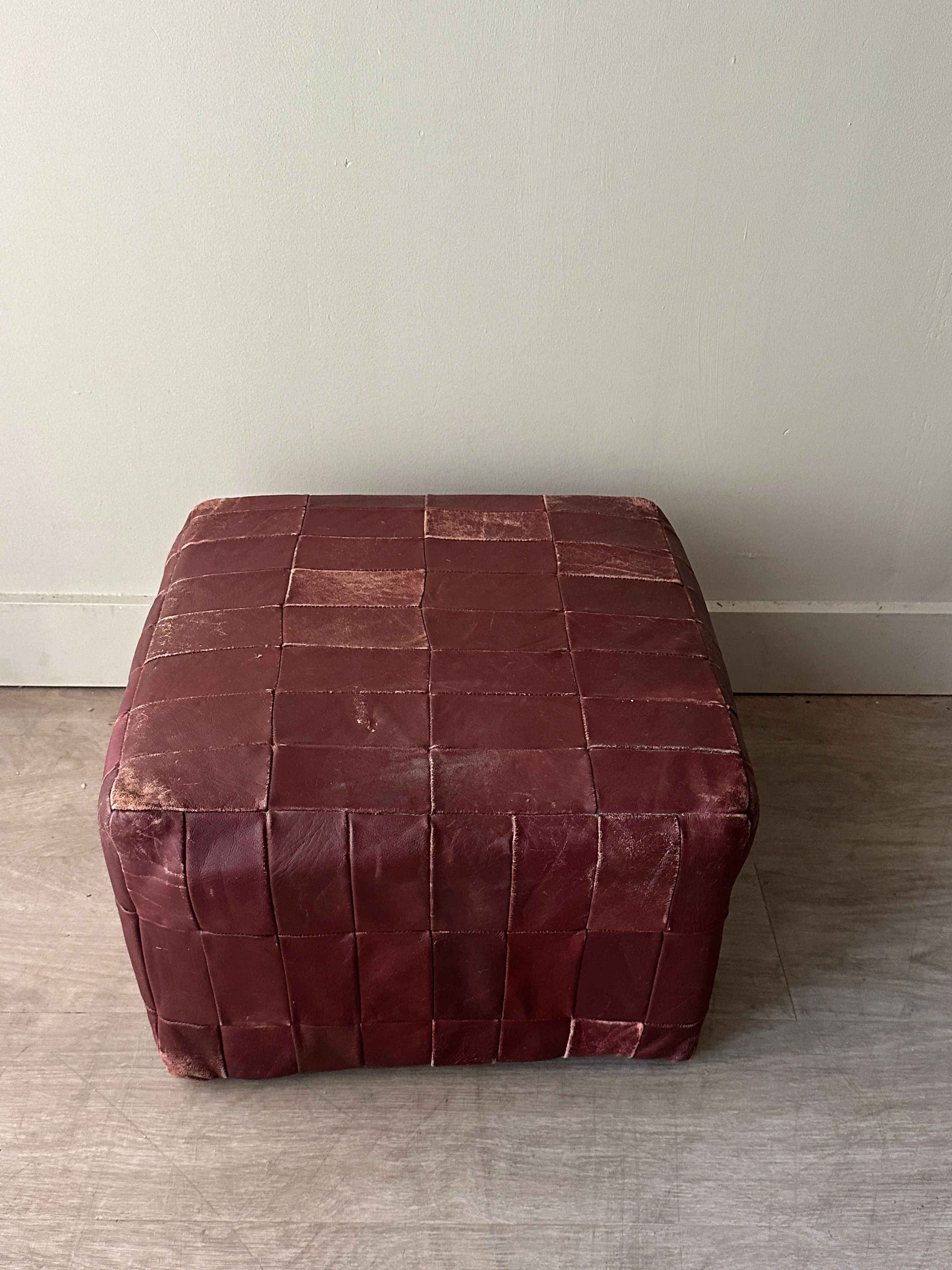 De Sede patchwork leather ottoman - Image 2