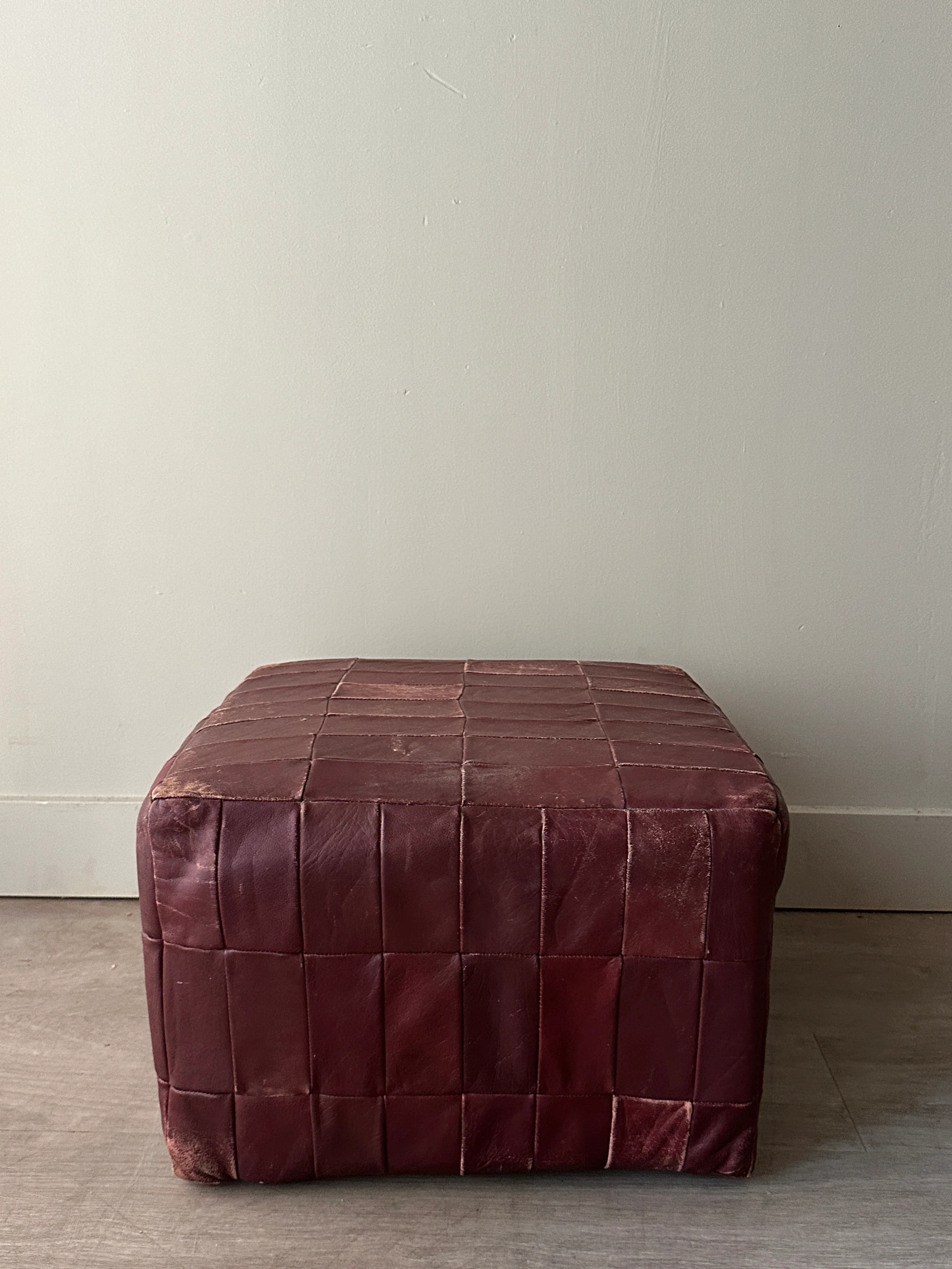 De Sede patchwork leather ottoman - Image 6
