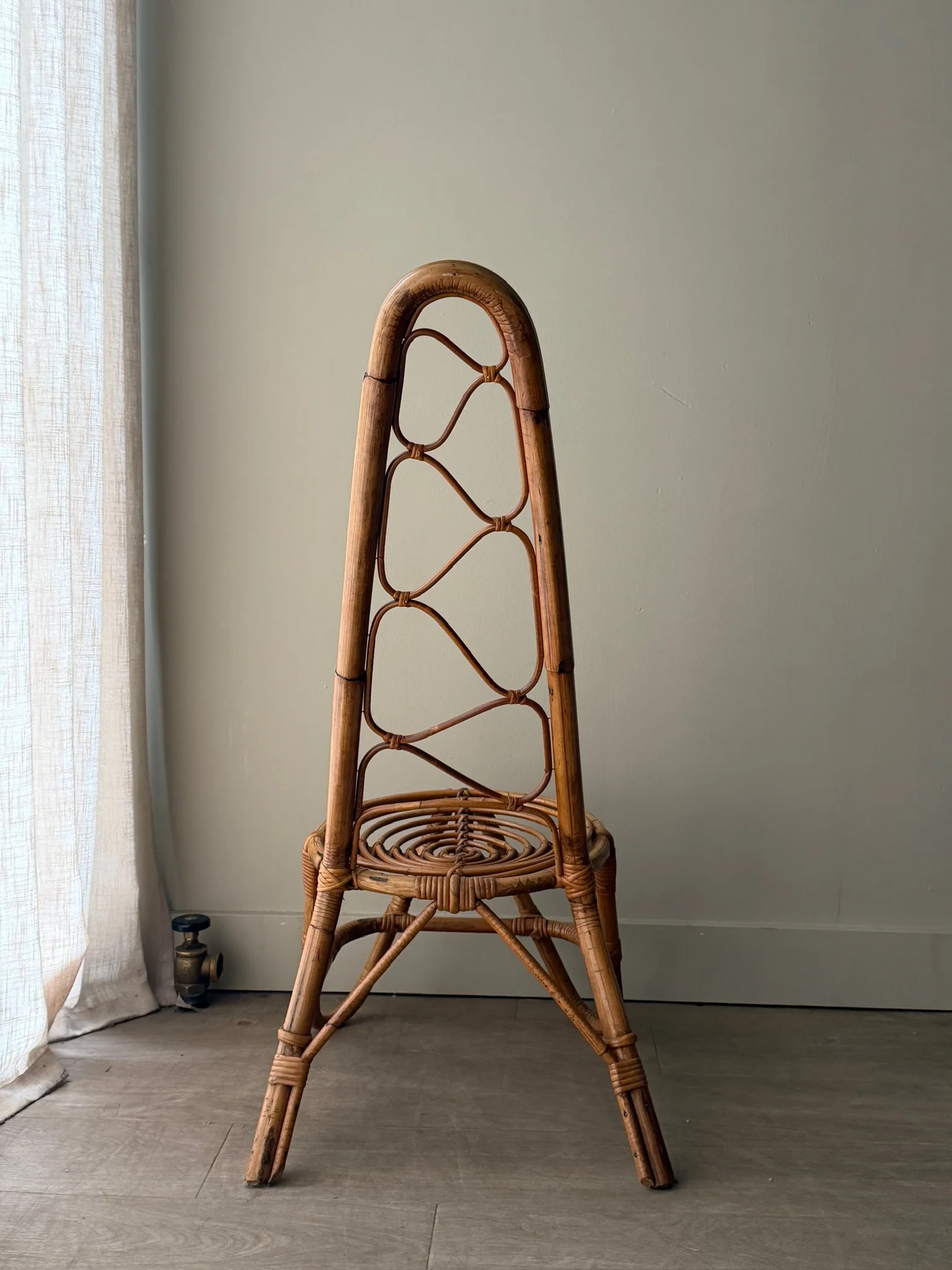 Dutch bamboo & cane chair - Image 3