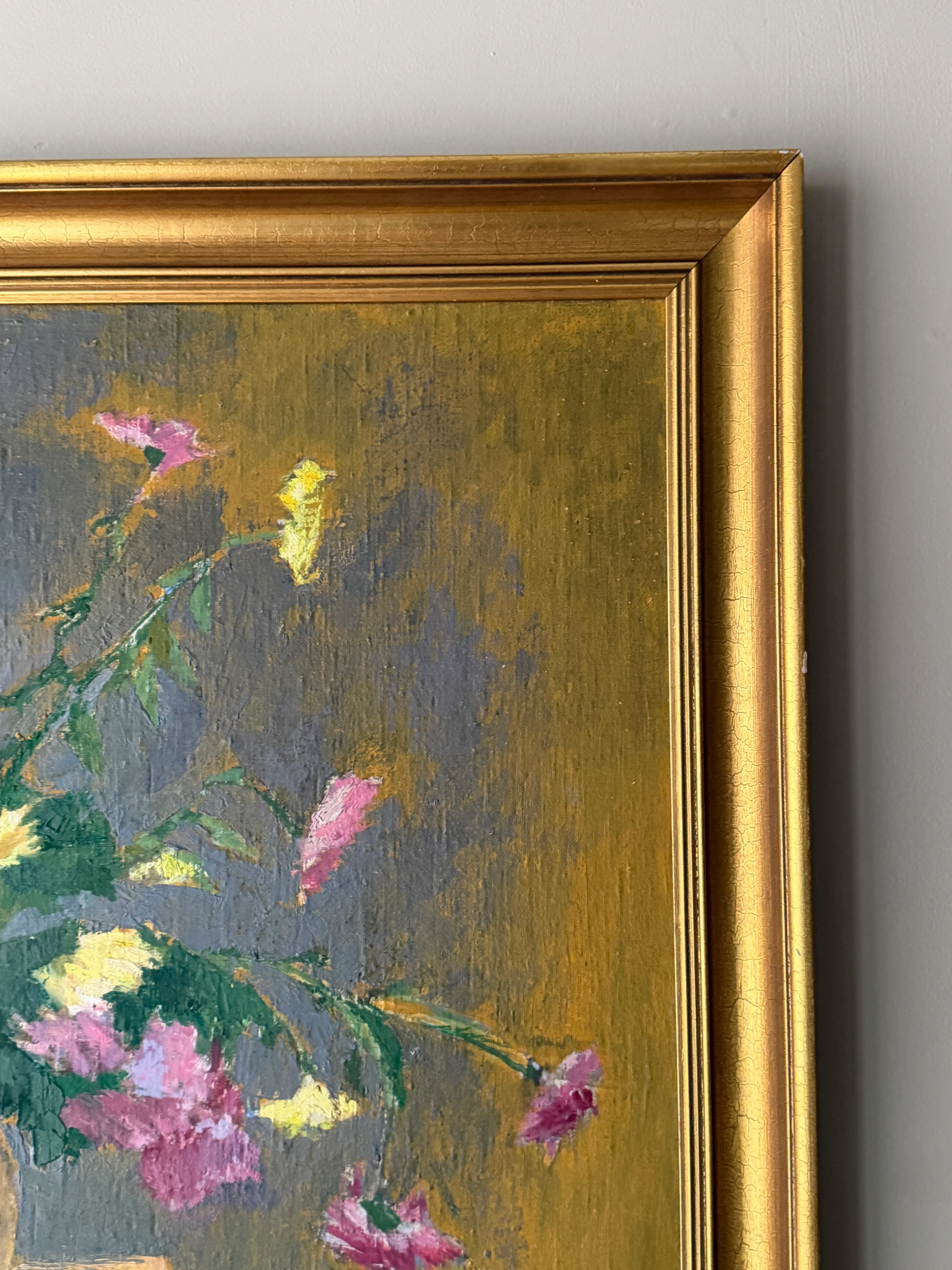 1964 Floral still life. Signed. - Image 5