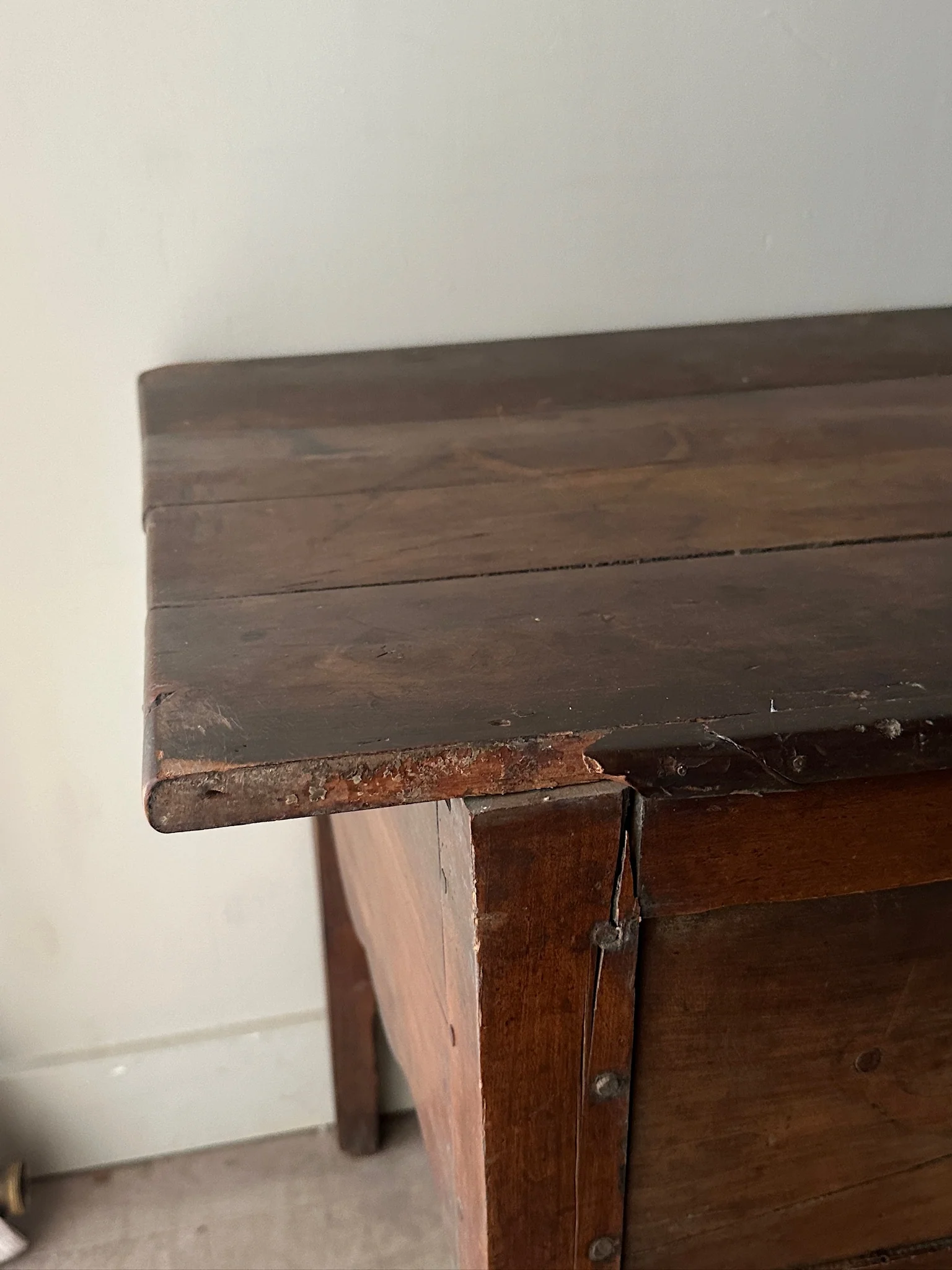 French Walnut Baker’s Table - Image 4