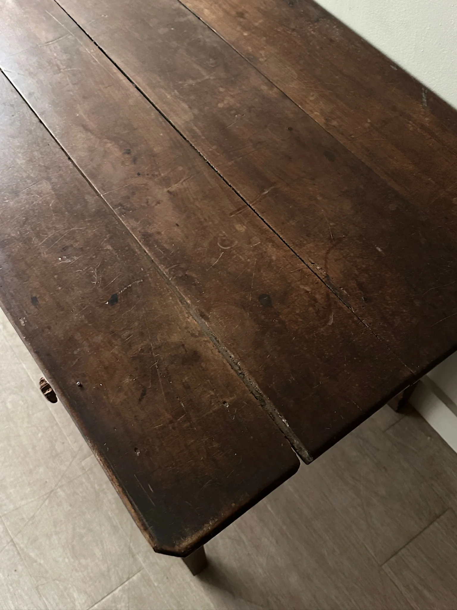 French Walnut Baker’s Table - Image 7