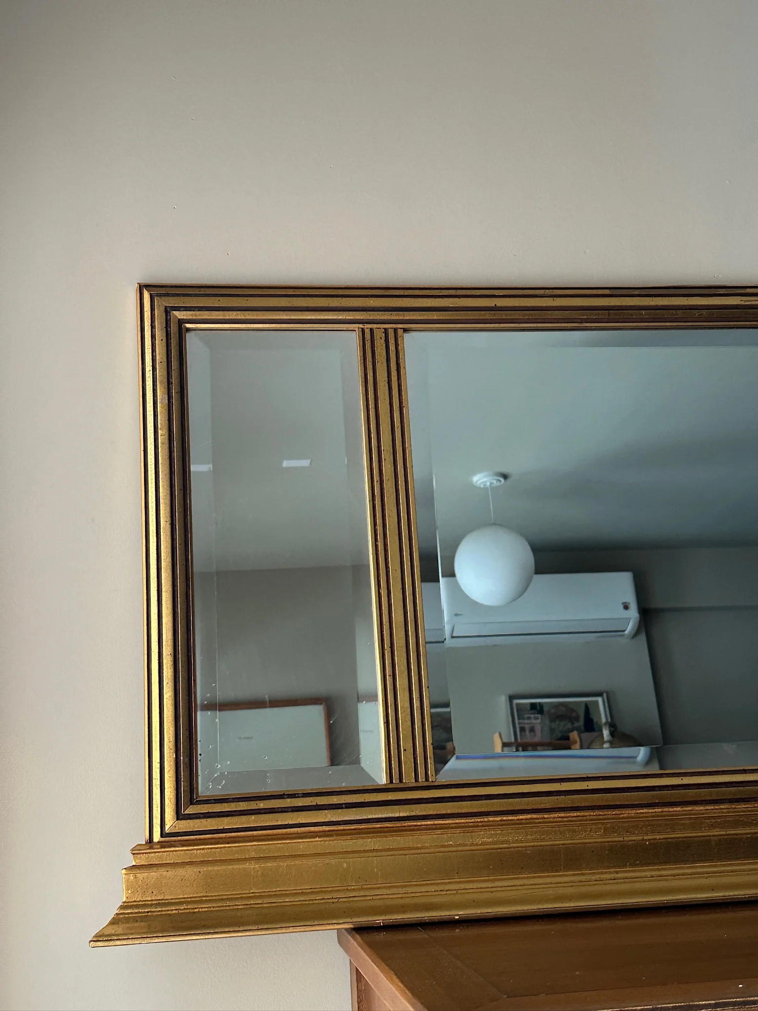 Gilt wood mirror - Image 5