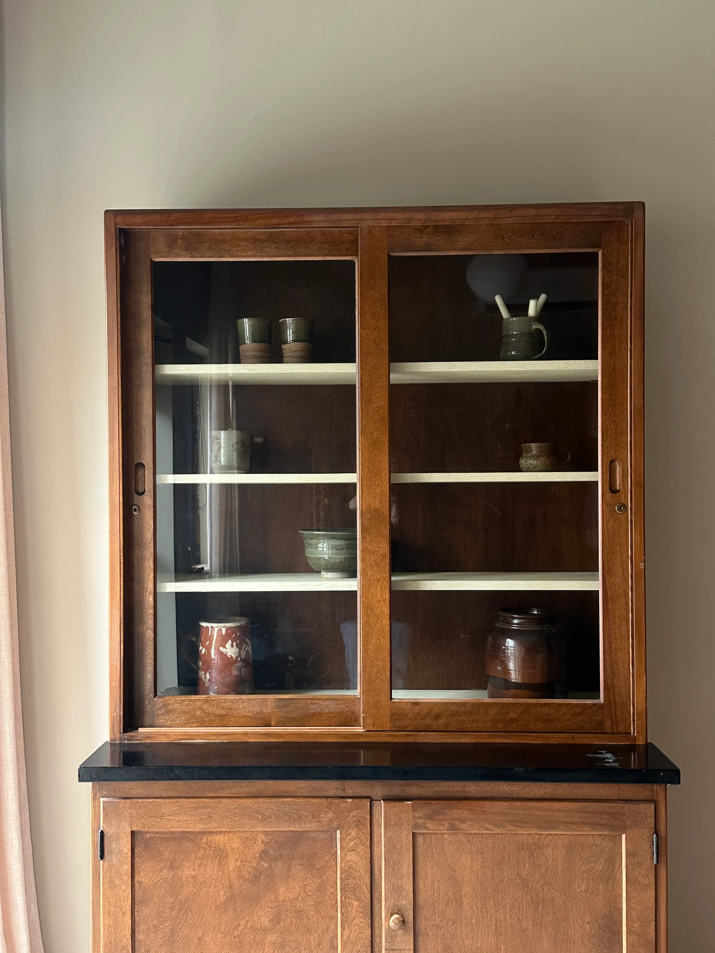 Glass sliding door hutch - Image 2
