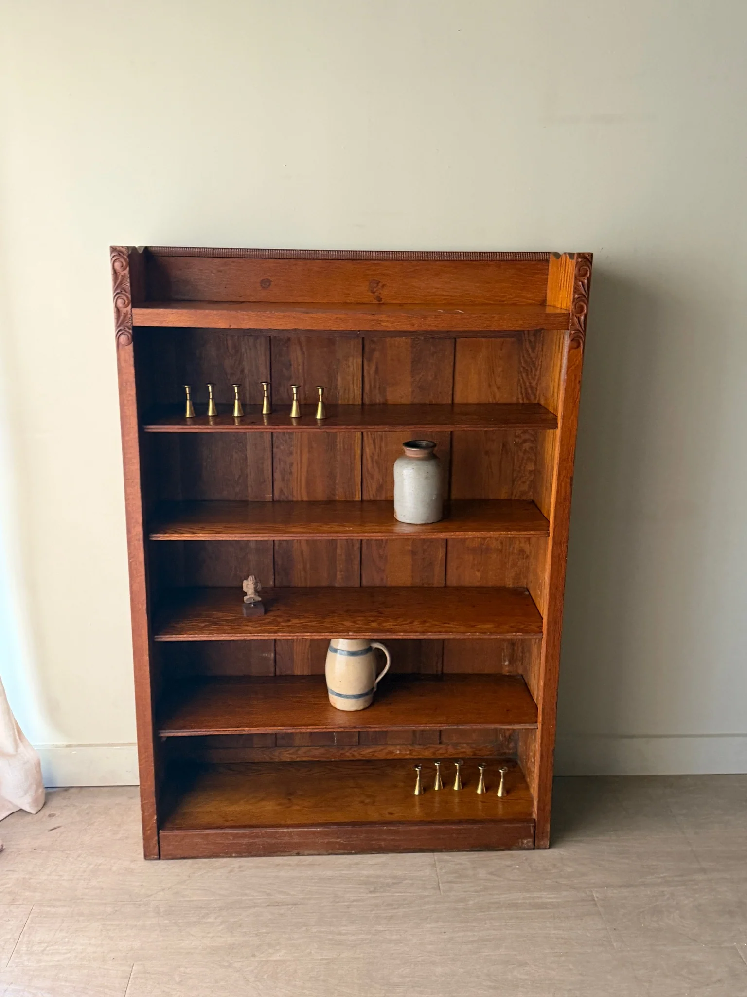 Golden oak bookcase - Image 2