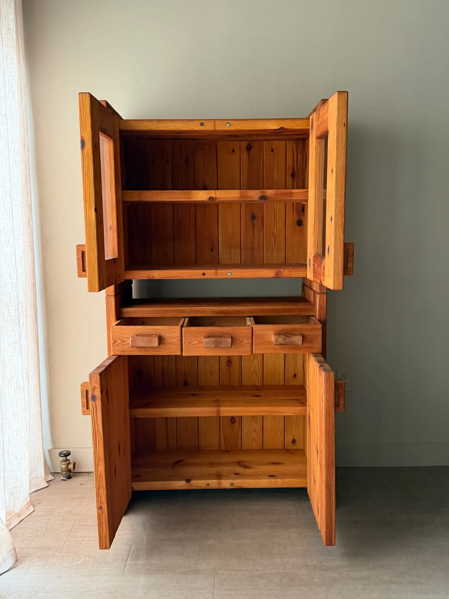 Hans Frydendal pine cabinet (left) - Image 5