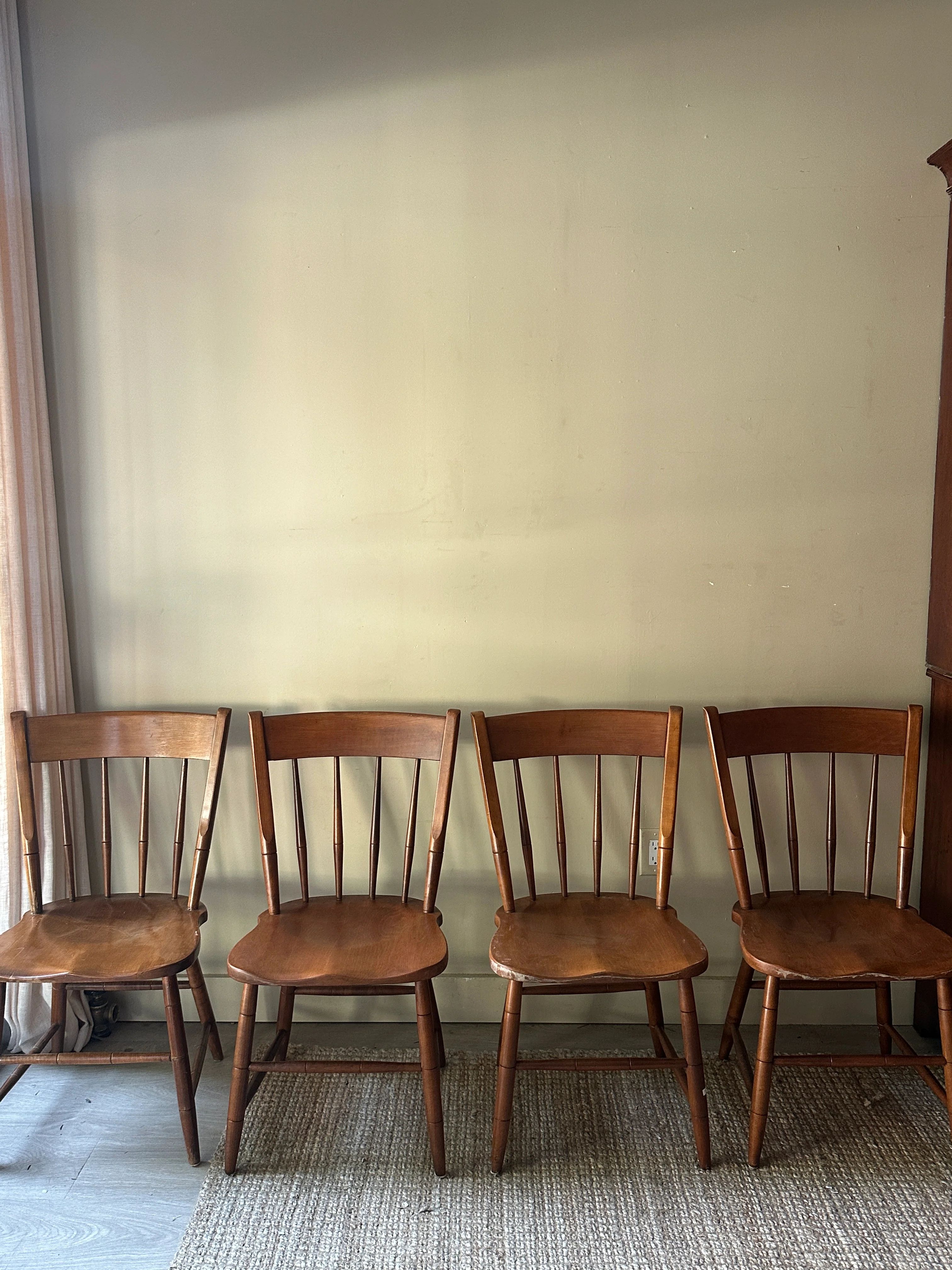Haywood Wakefield dining chairs. Sold as a set of 4.