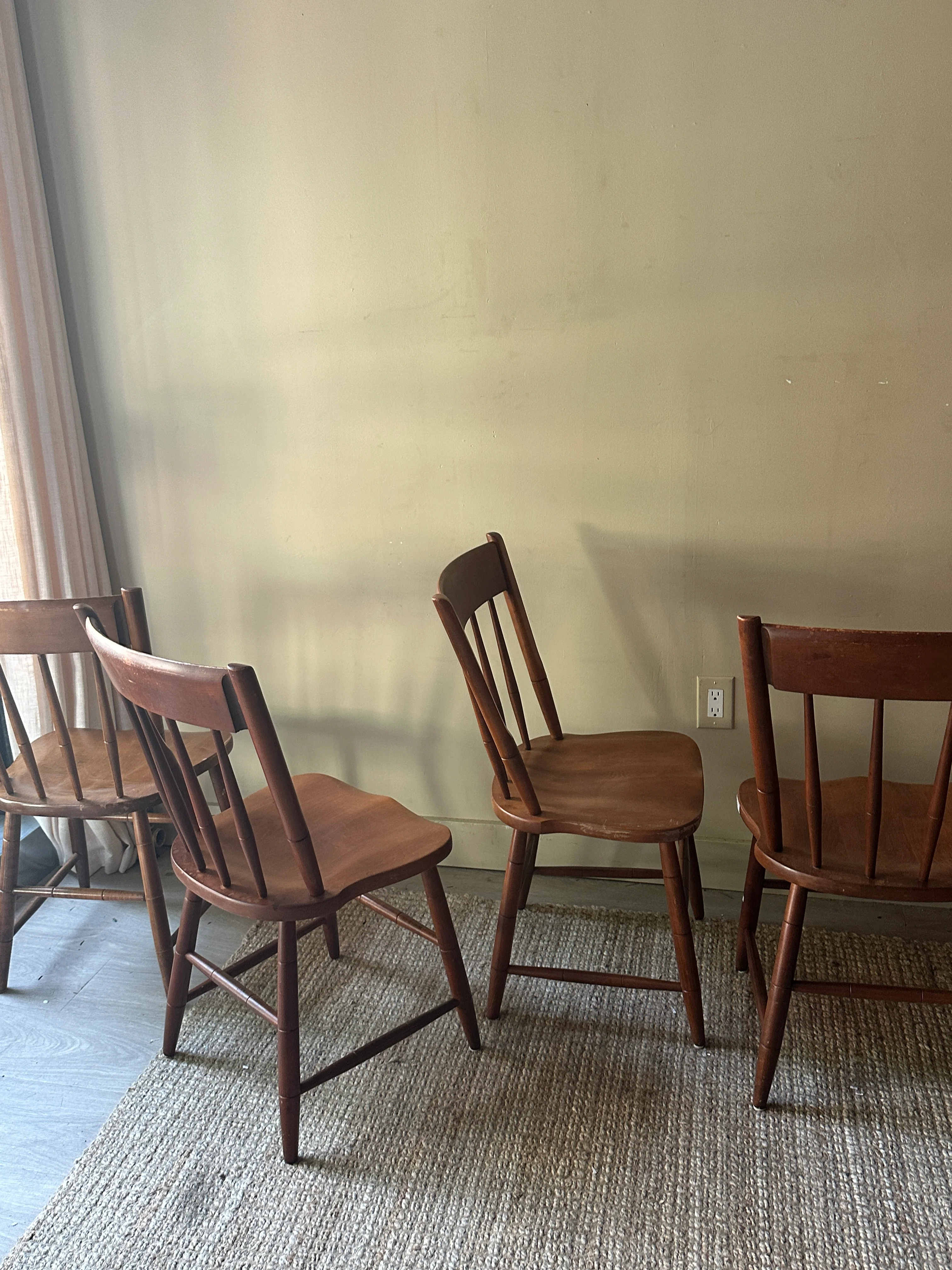Haywood Wakefield dining chairs. Sold as a set of 4. - Image 4