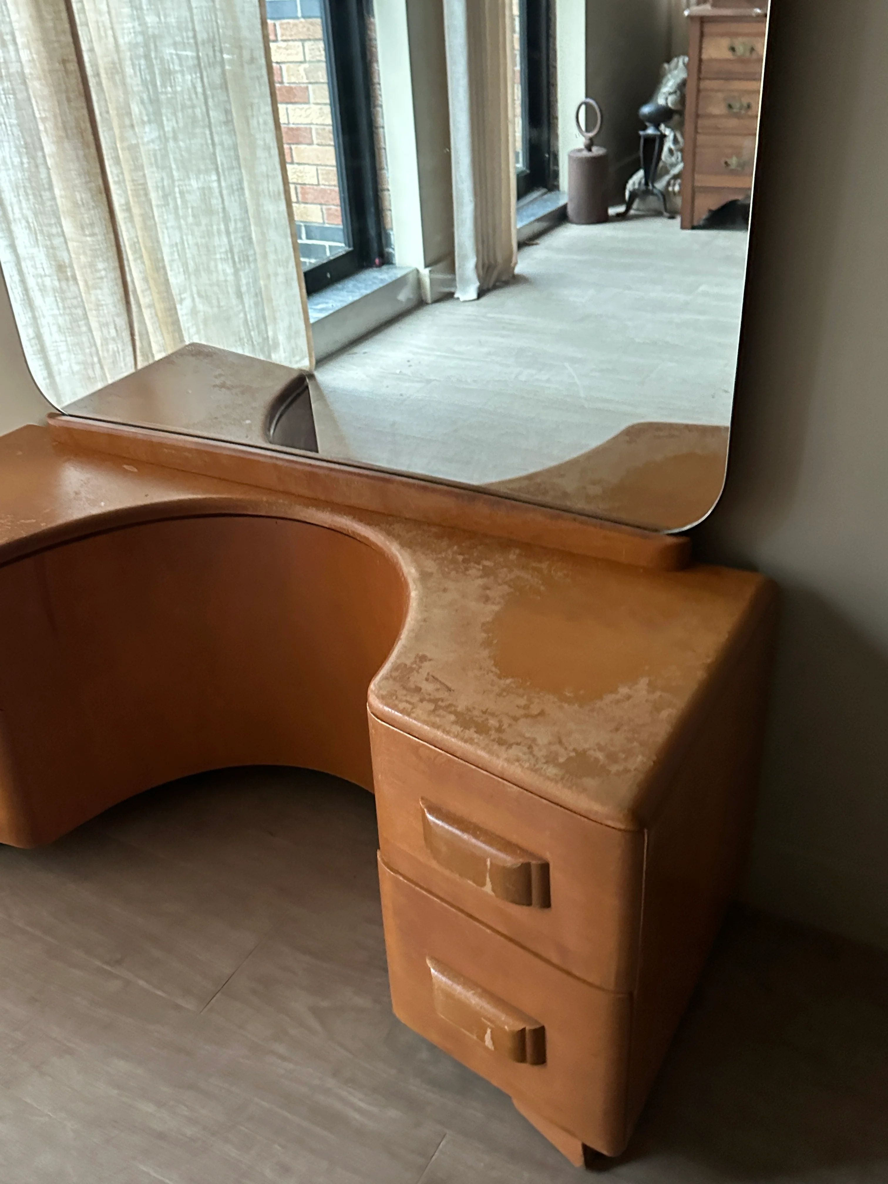 Haywood Wakefield maple vanity - Image 3