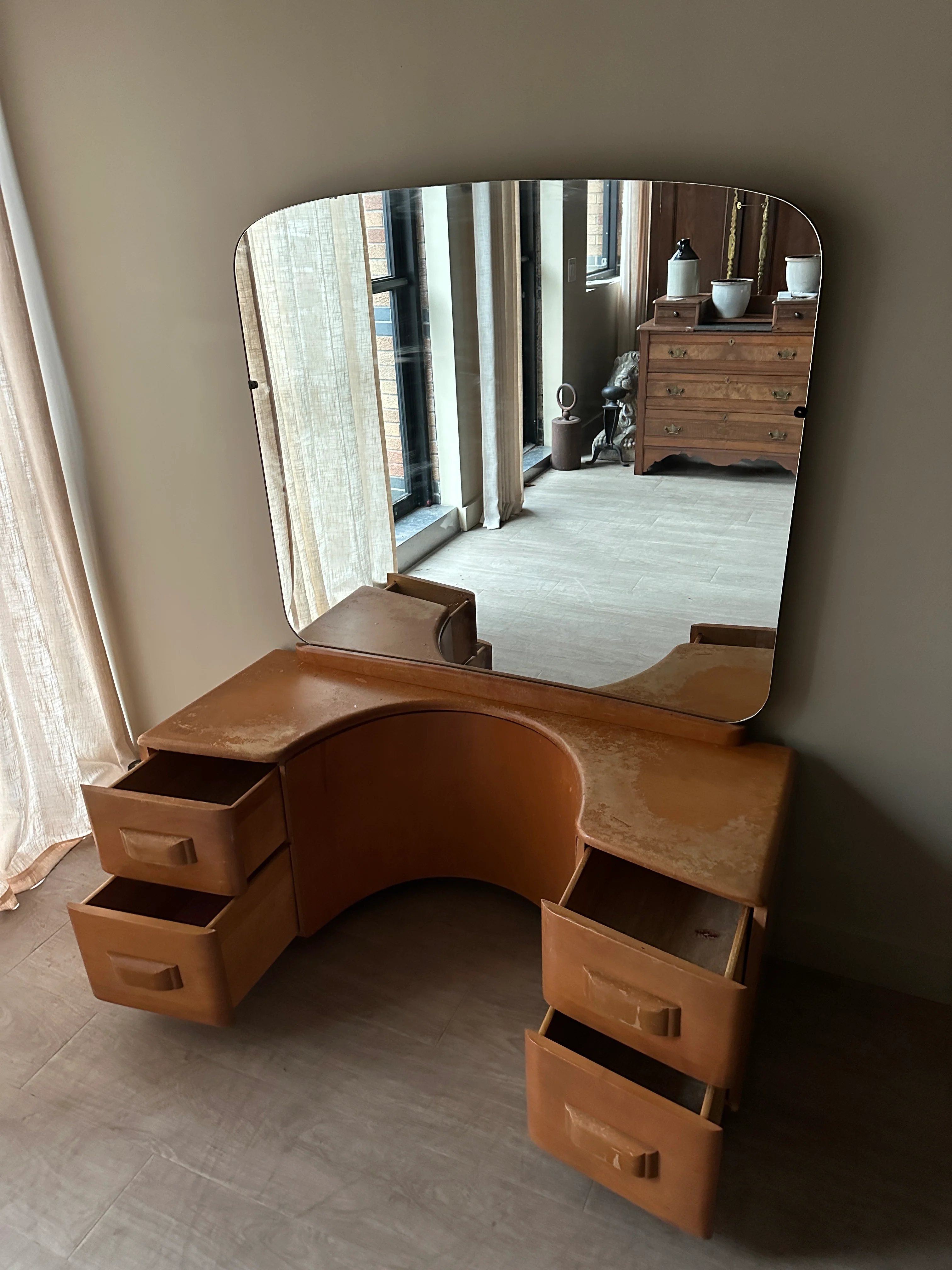 Haywood Wakefield maple vanity - Image 5